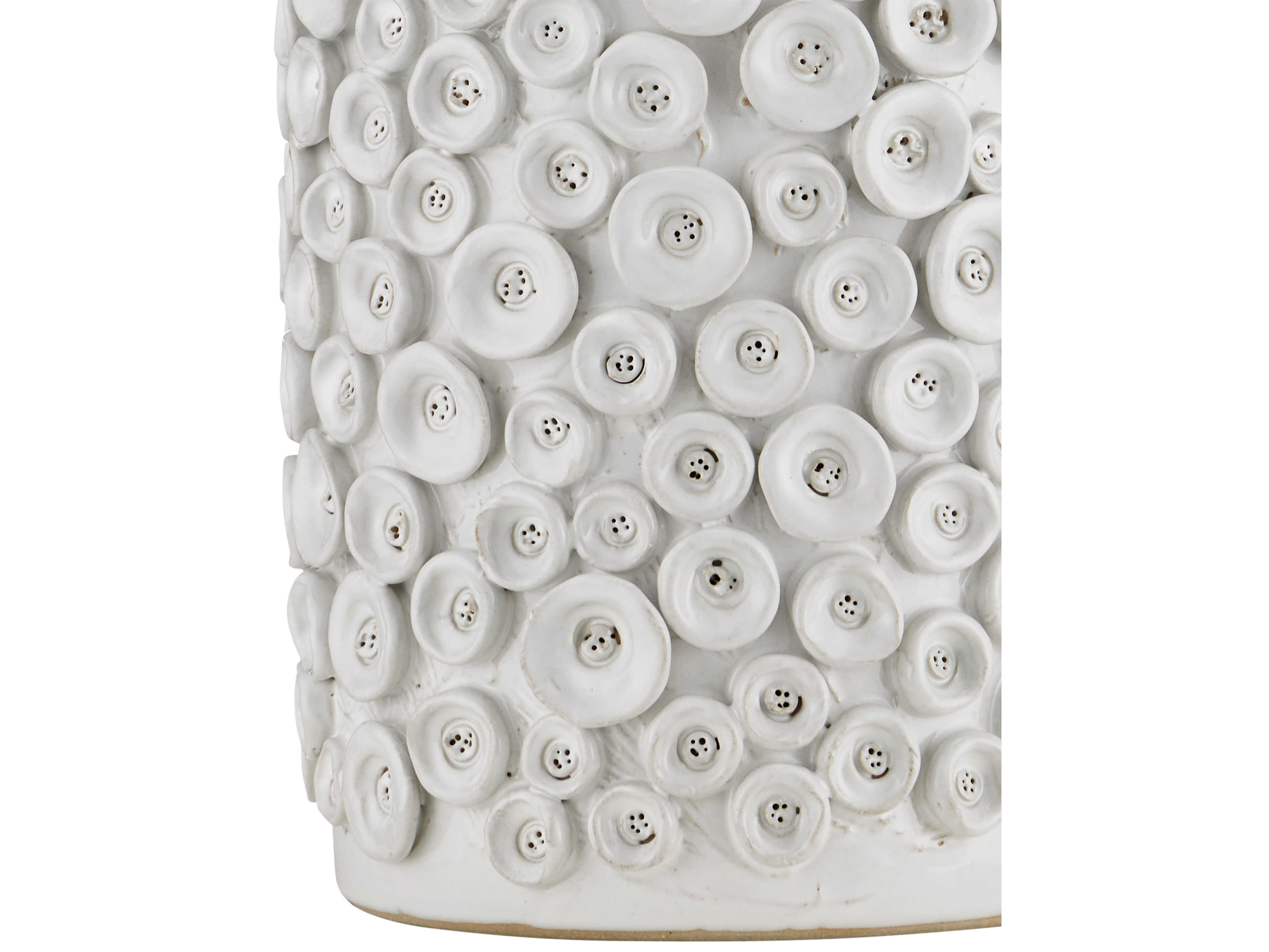 Currey & Company Buttons White Buffet Lamp