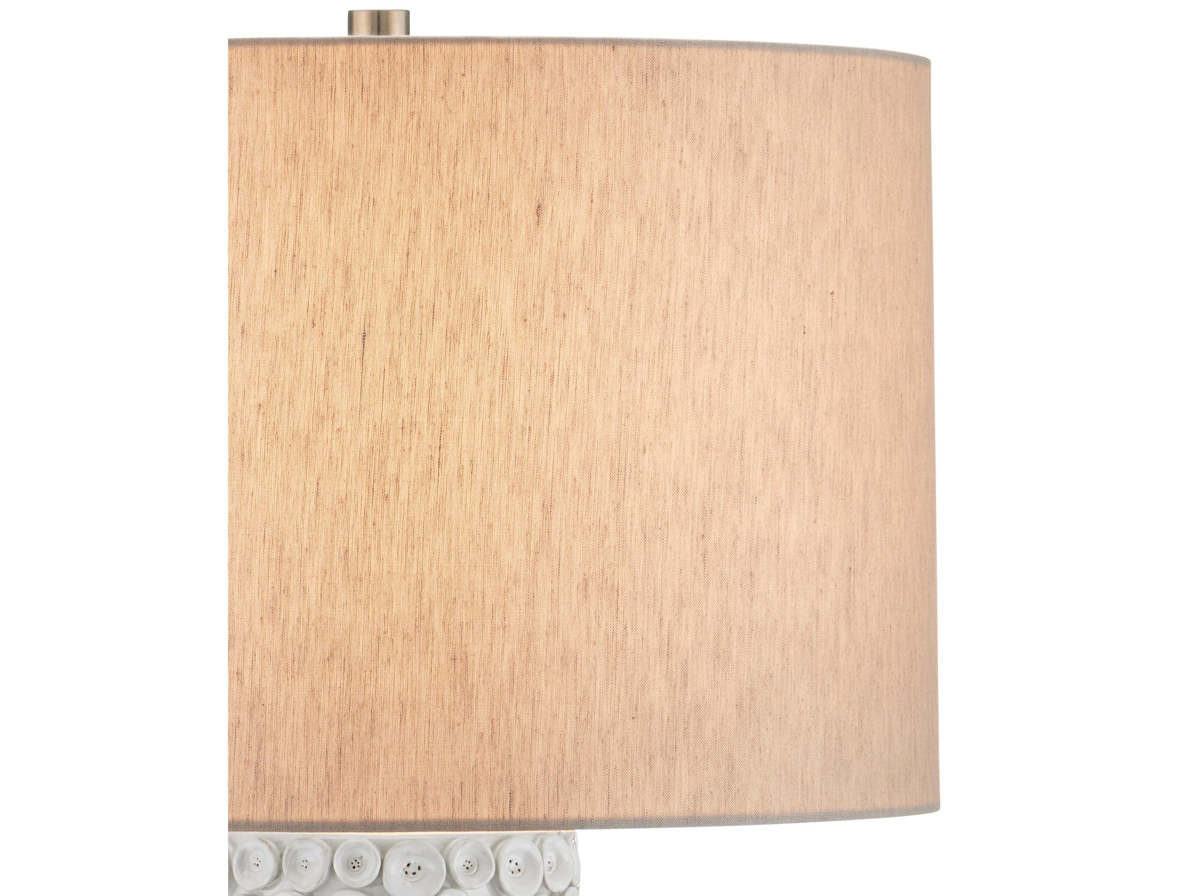 Currey & Company Buttons White Buffet Lamp