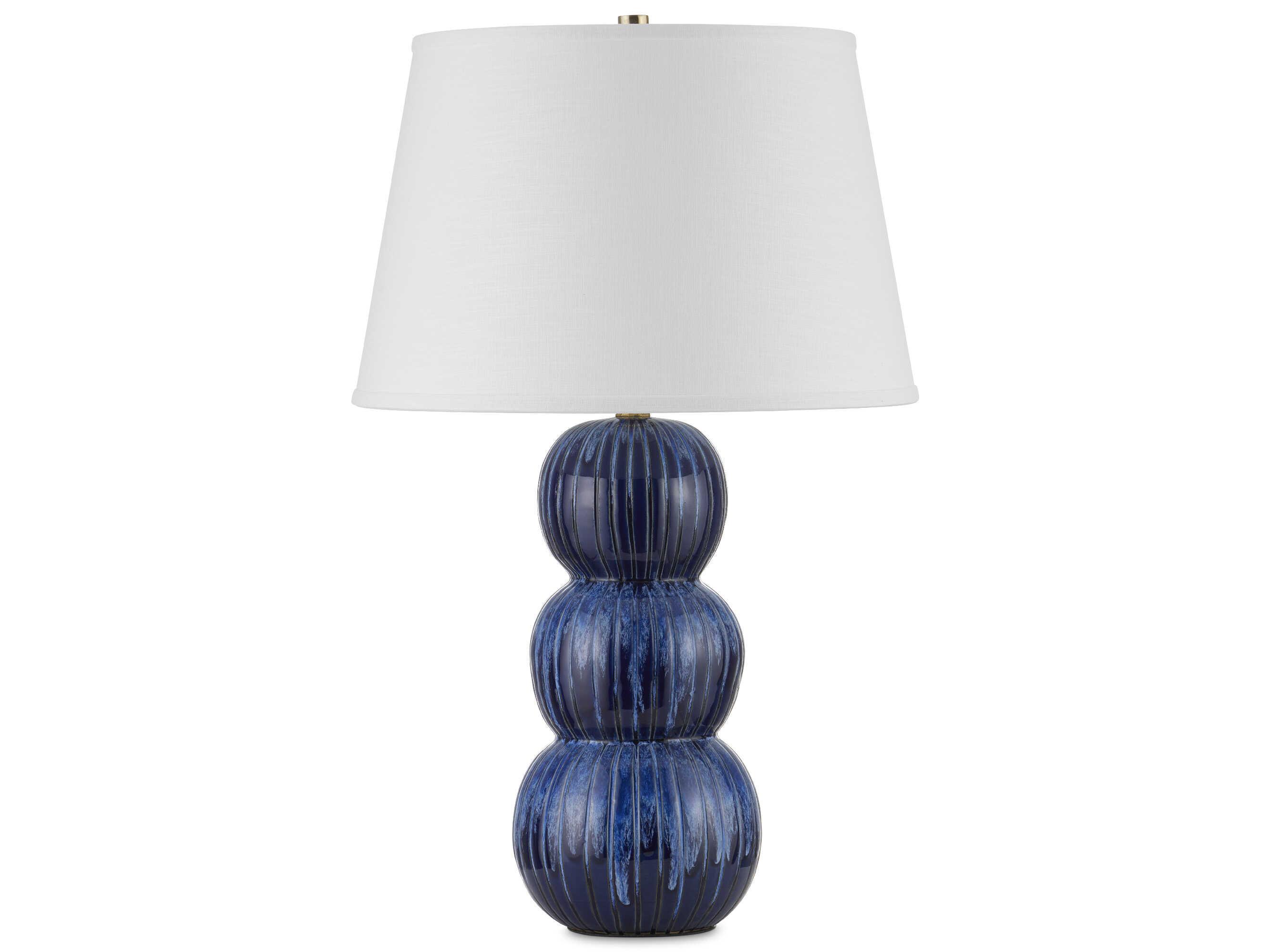 Currey & Company Salacia Blue Buffet Lamp