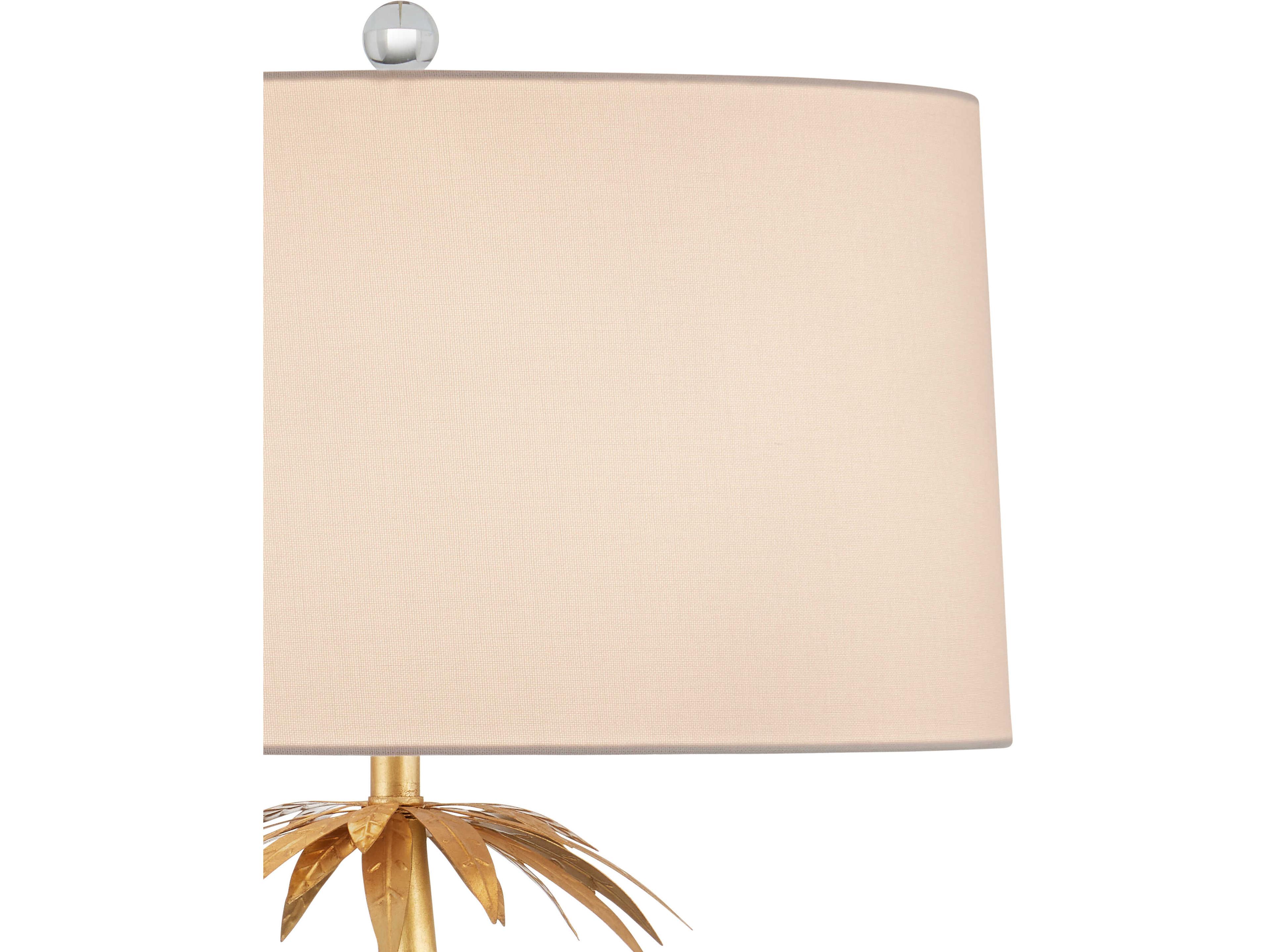 Currey & Company Mazari Contemporary Gold Leaf Buffet Lamp