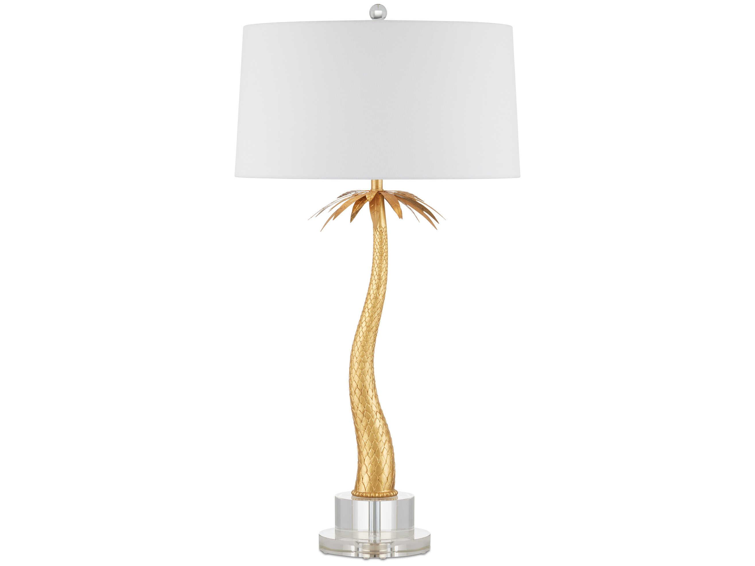 Currey & Company Mazari Contemporary Gold Leaf Buffet Lamp