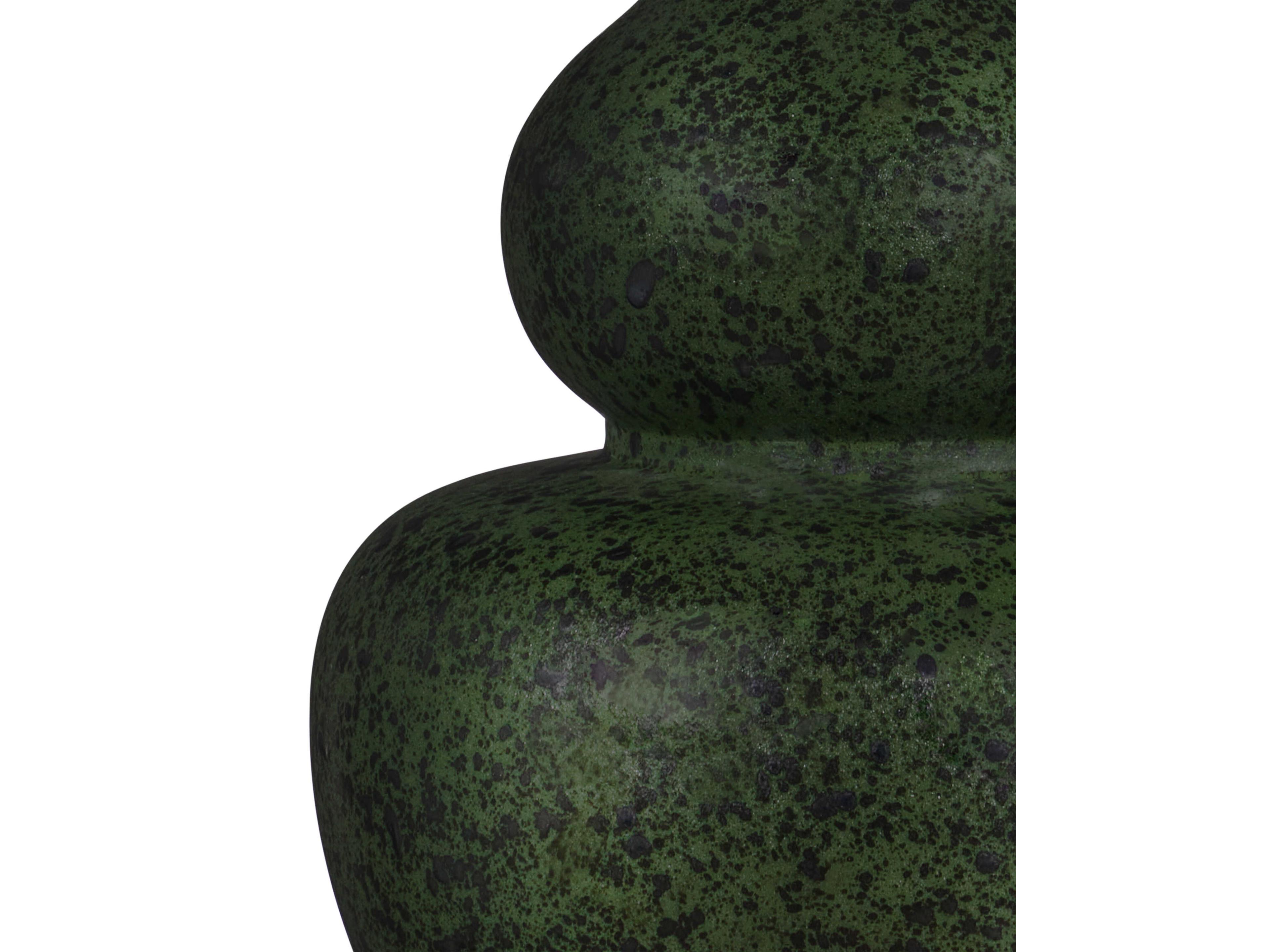 Currey & Company Kinnaird Moss Green Antique Brass Egg Shell Cotton Linen Buffet Lamp