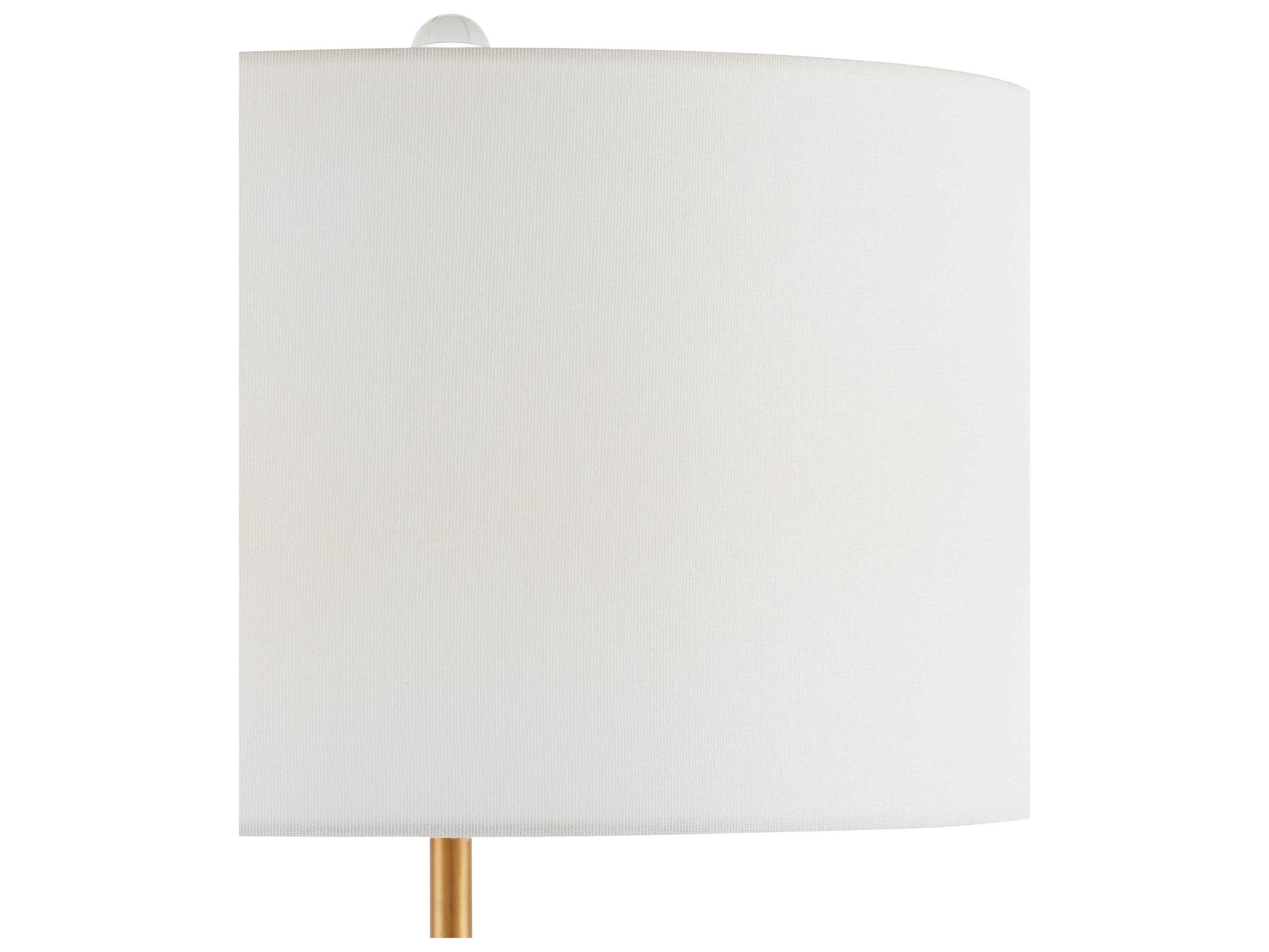 Currey & Company Deville Clear Antique Brass Buffet Lamp