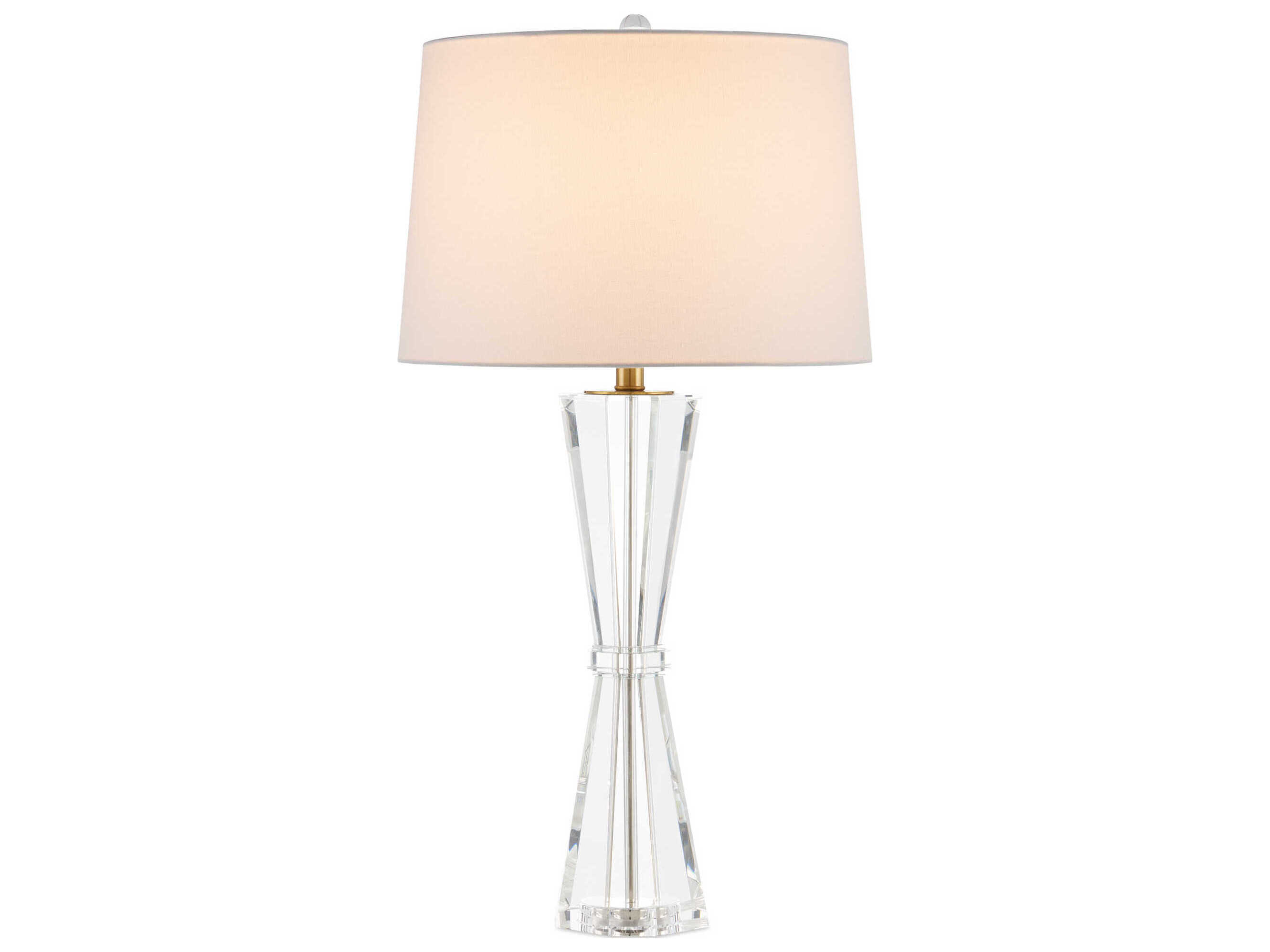 Currey & Company Duveen Clear Polished Brass Buffet Lamp