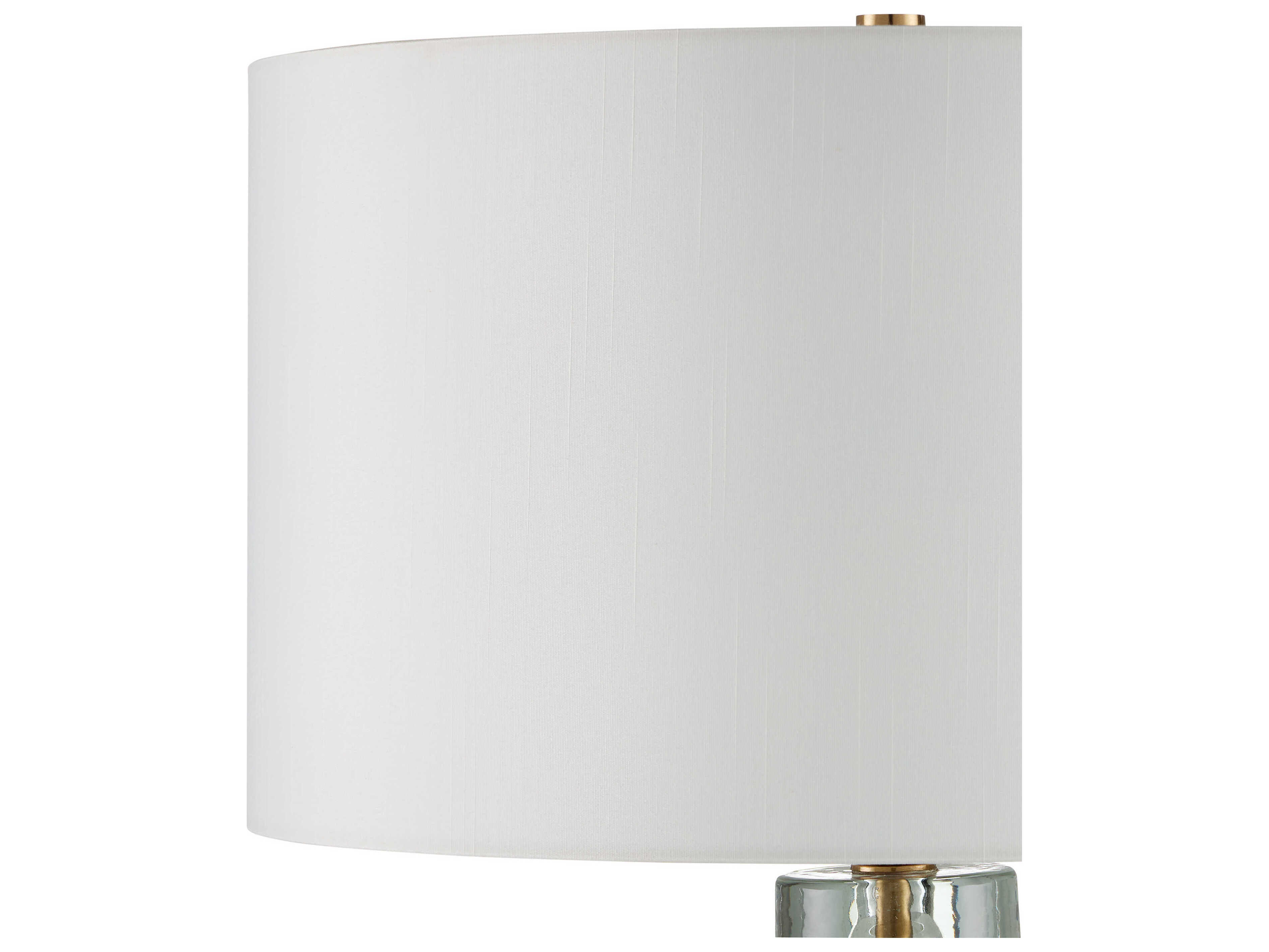 Currey & Company Mystras Clear Antique Brass Buffet Lamp