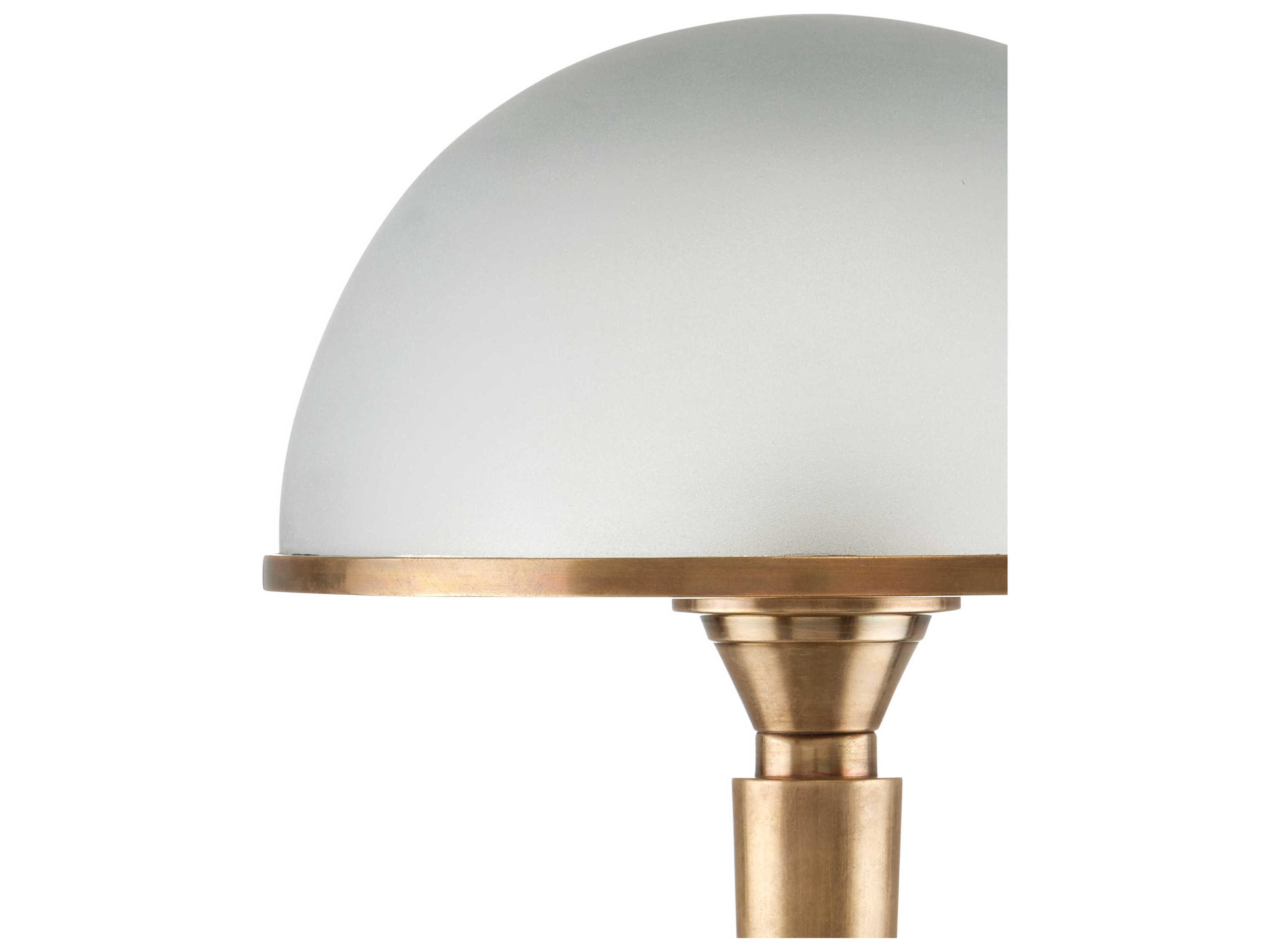 Currey & Company Gatsby Antique Brass Frosted Glass Table Lamp