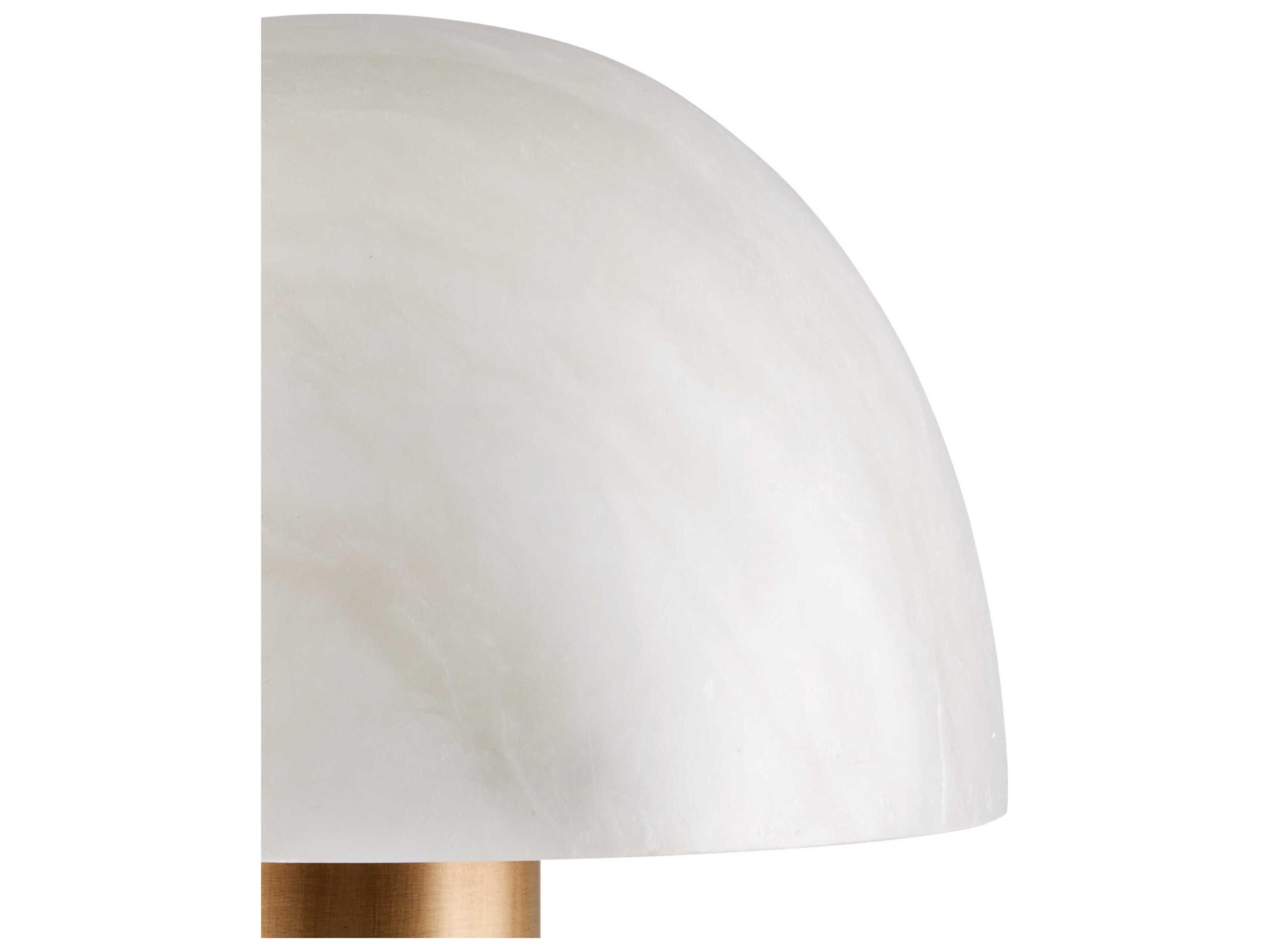 Currey & Company La Gravite Natural Brass White Alabaster Table Lamp