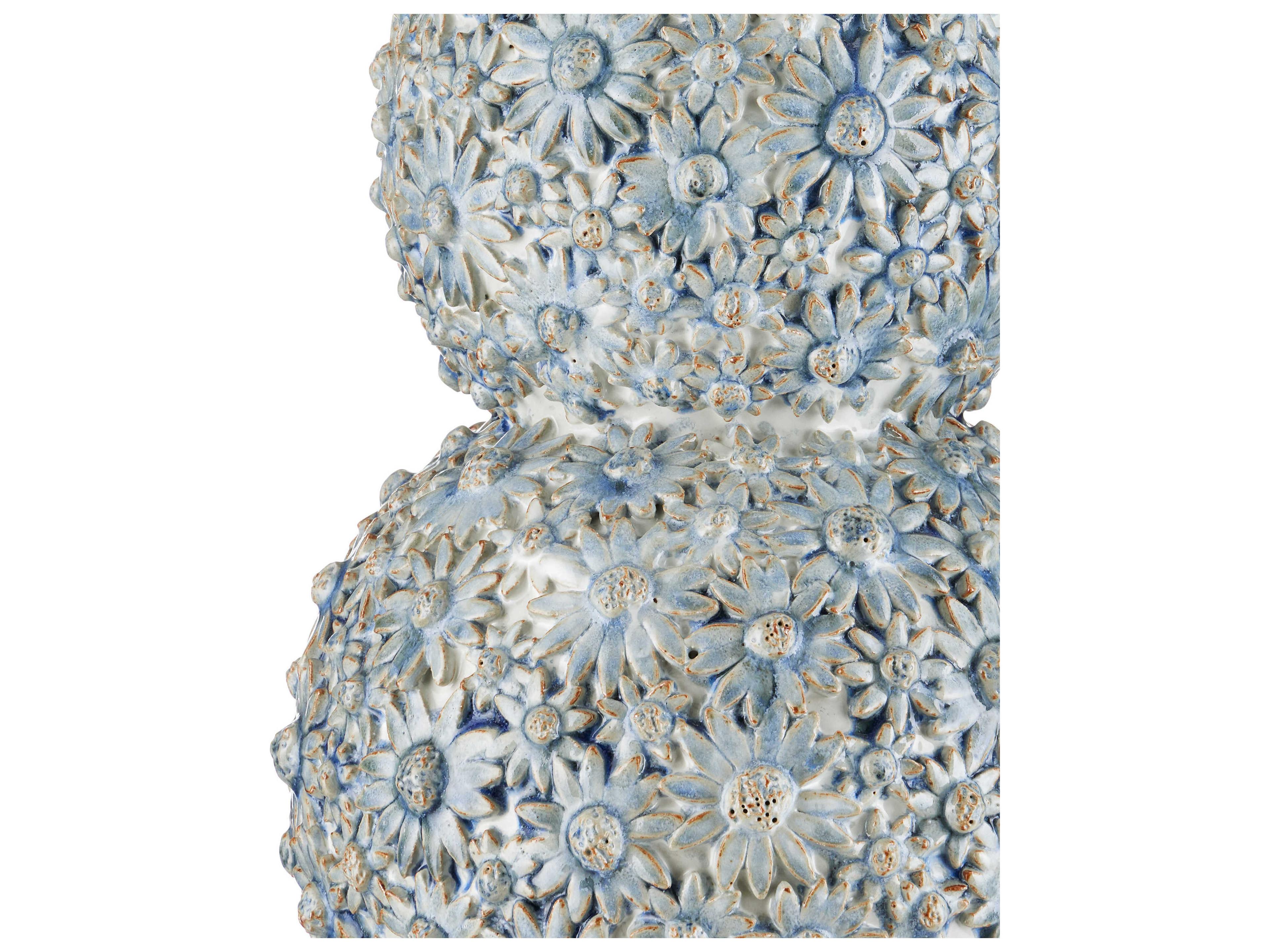 Currey & Company Jessamine Cloud Blue Linen Buffet Lamp