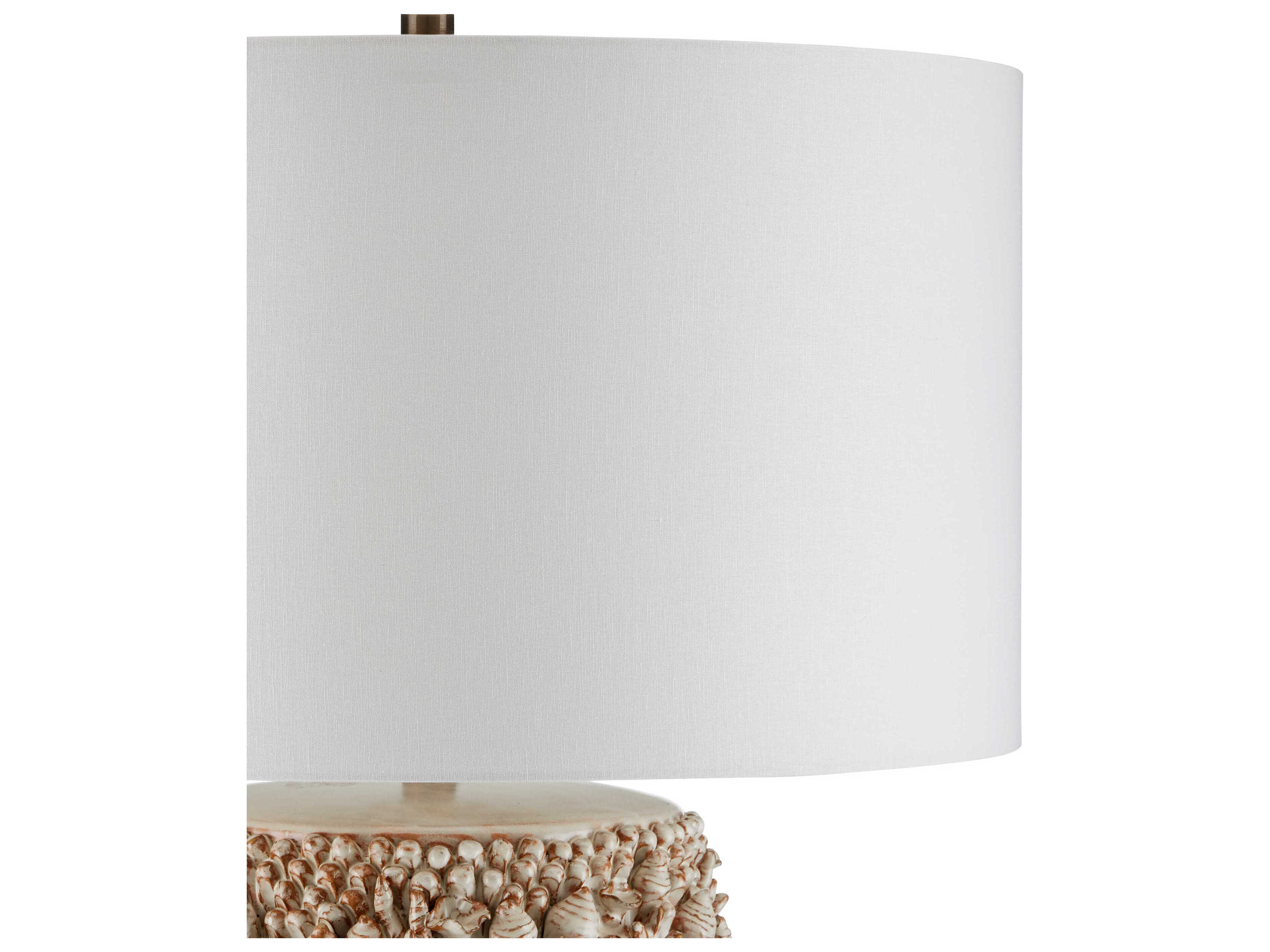 Currey & Company Corfu Milky White Buffet Lamp