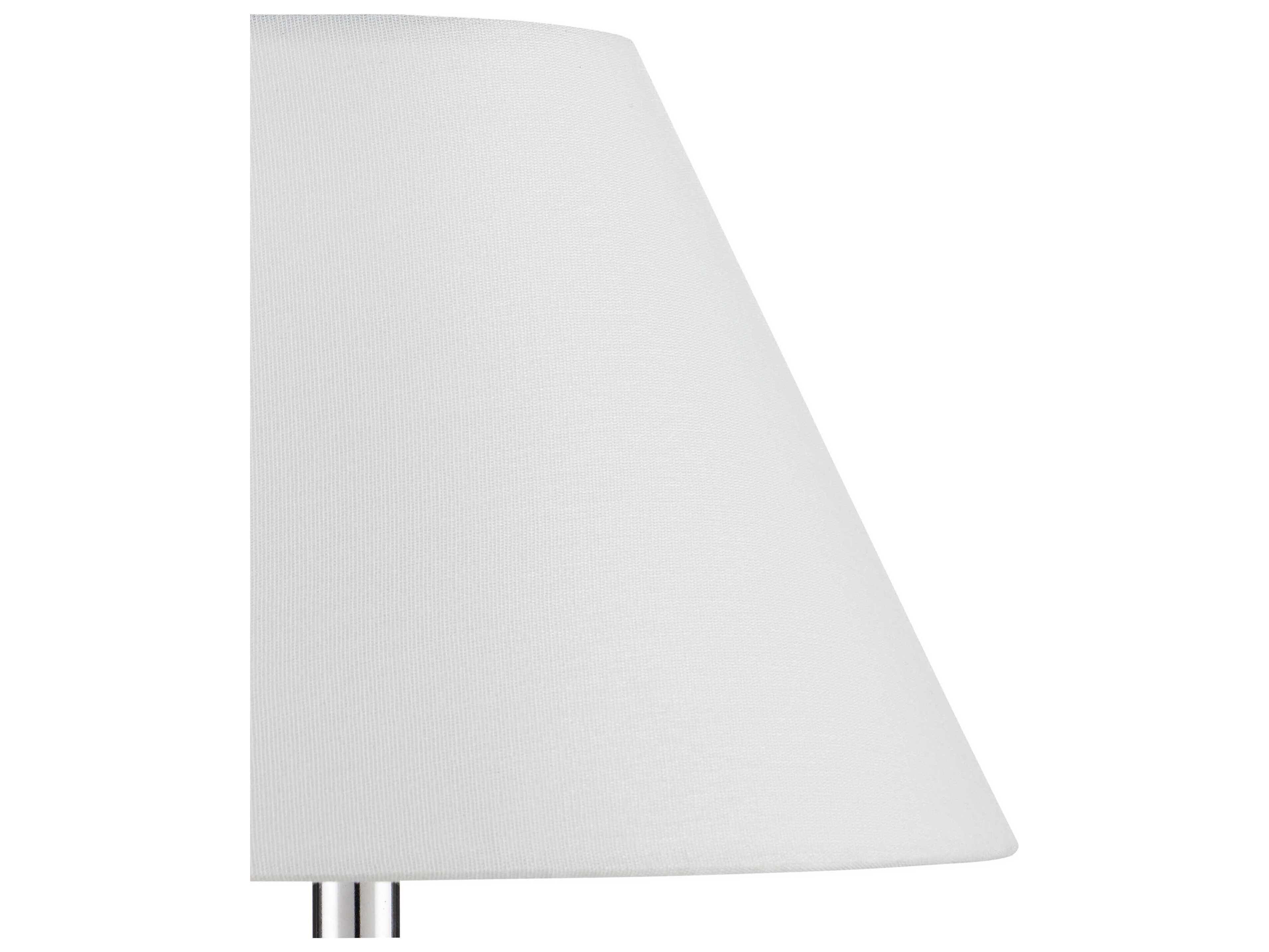 Currey & Company Odette Clear White Linen Table Lamp