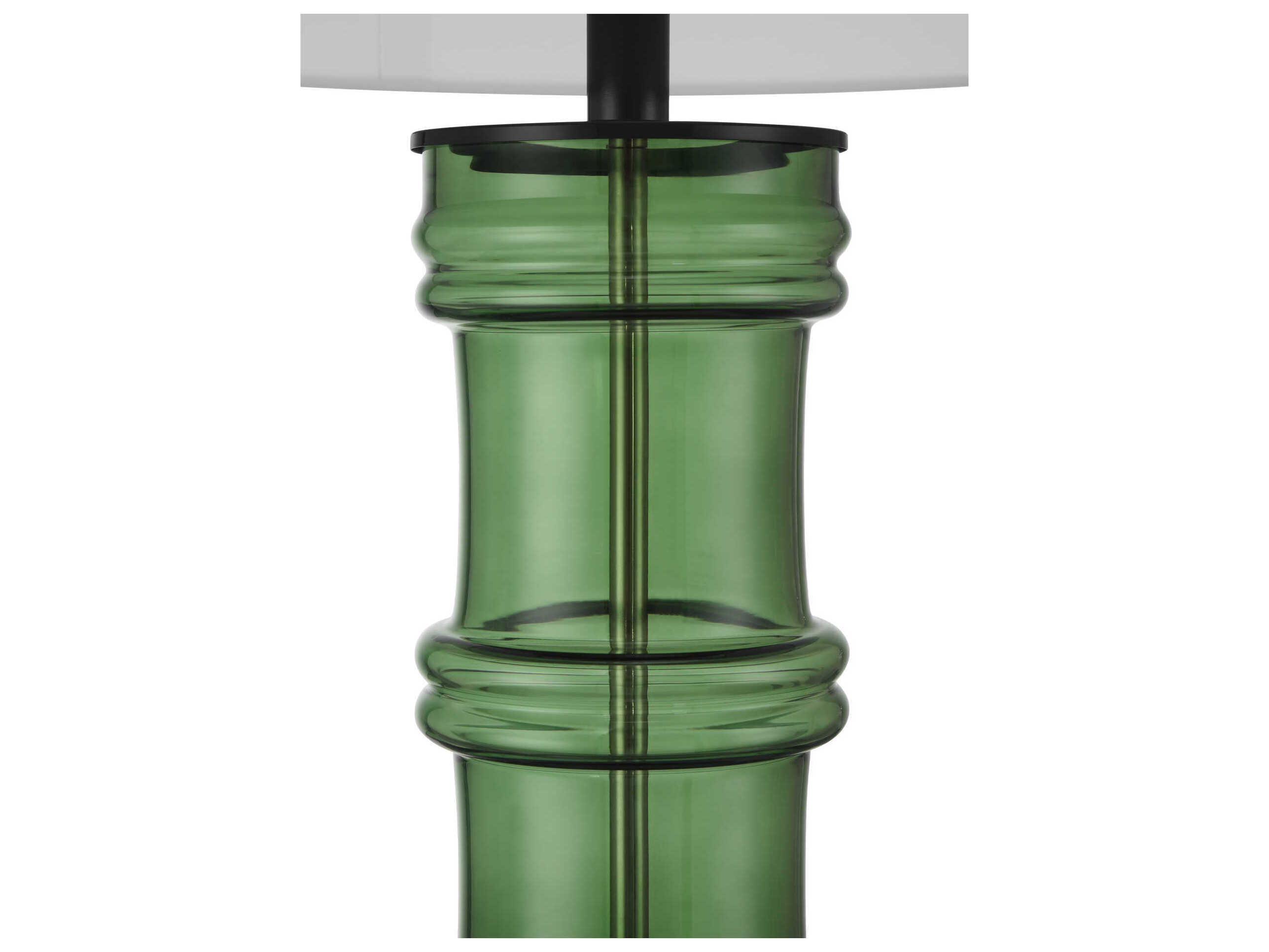 Currey & Company Balsam Green Glossy Black Buffet Lamp