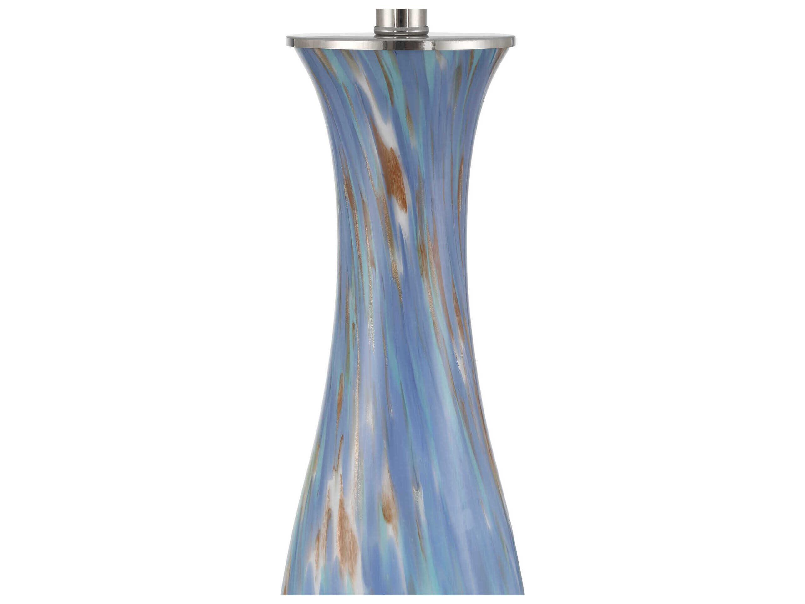 Currey & Company Lapis Blue Pale Brown Buffet Lamp