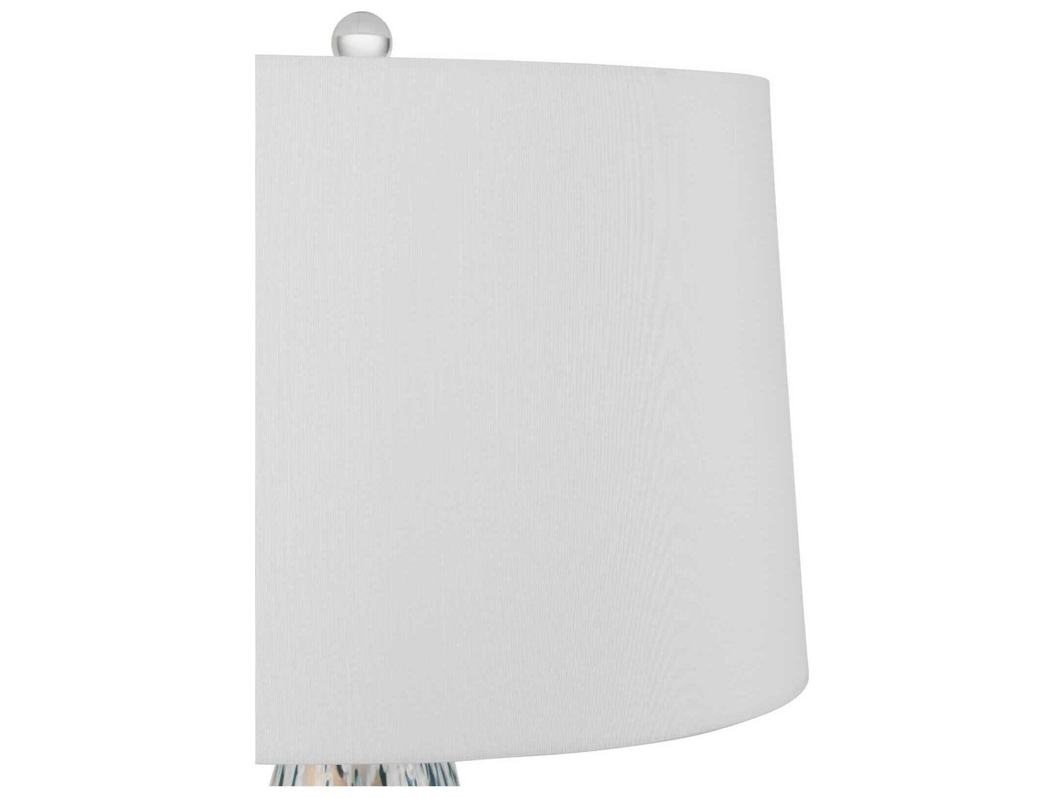 Currey & Company Motte White Green Pale Pink Buffet Lamp