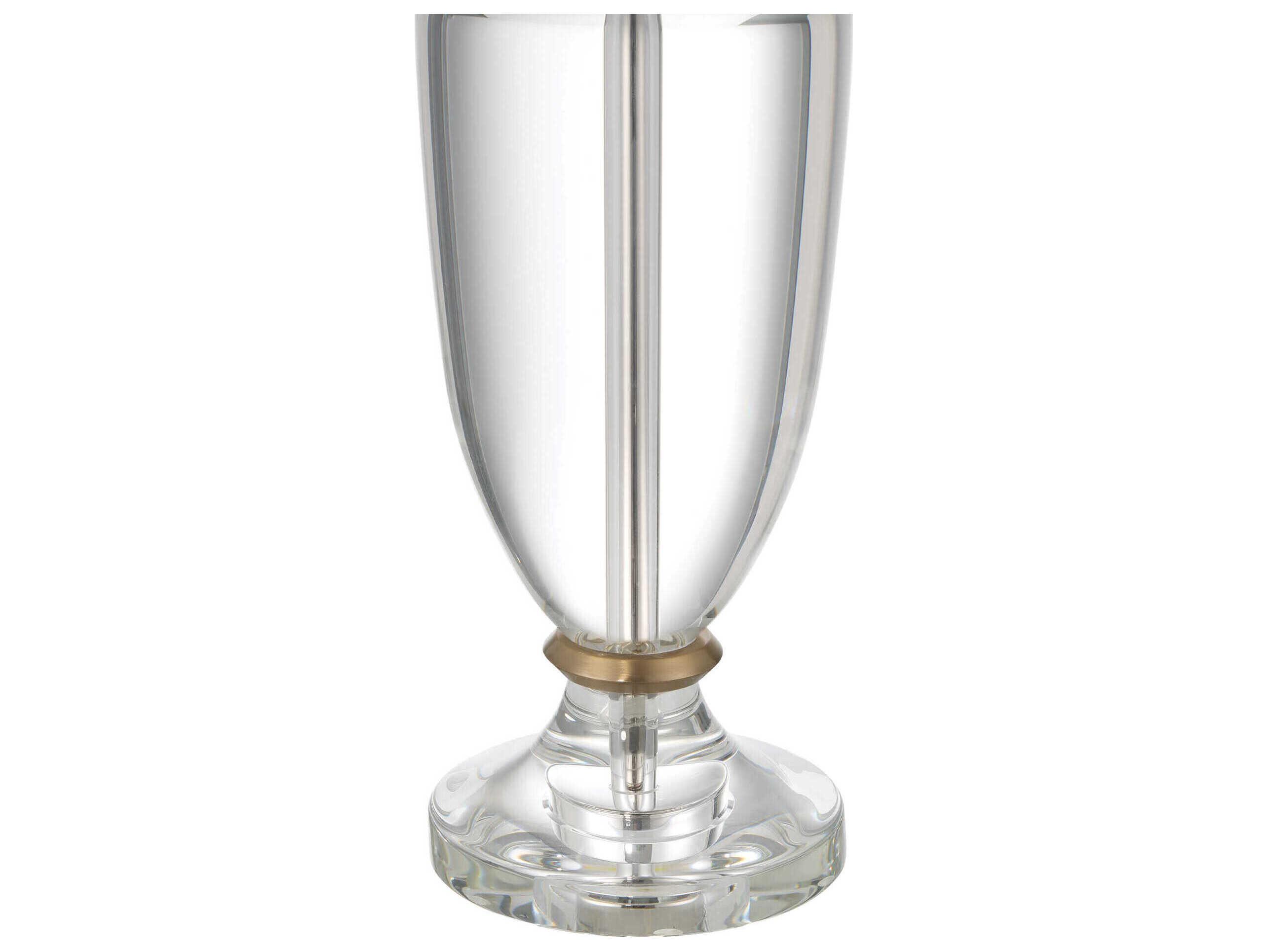 Currey & Company Classico Clear Natural Brass Buffet Lamp