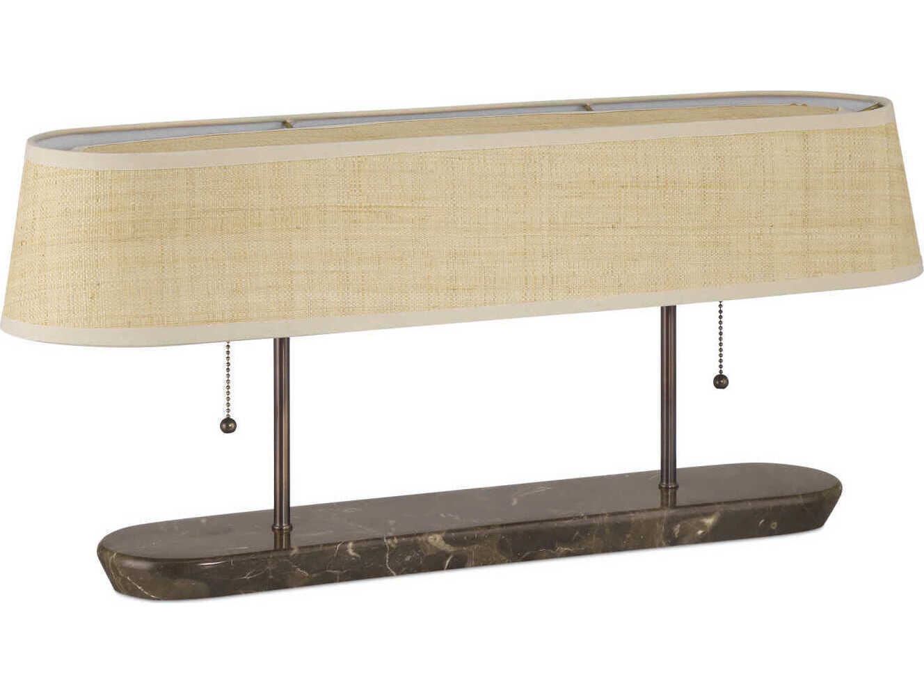 Currey & Company Museum Dark Bronze Brown Desk Lamp