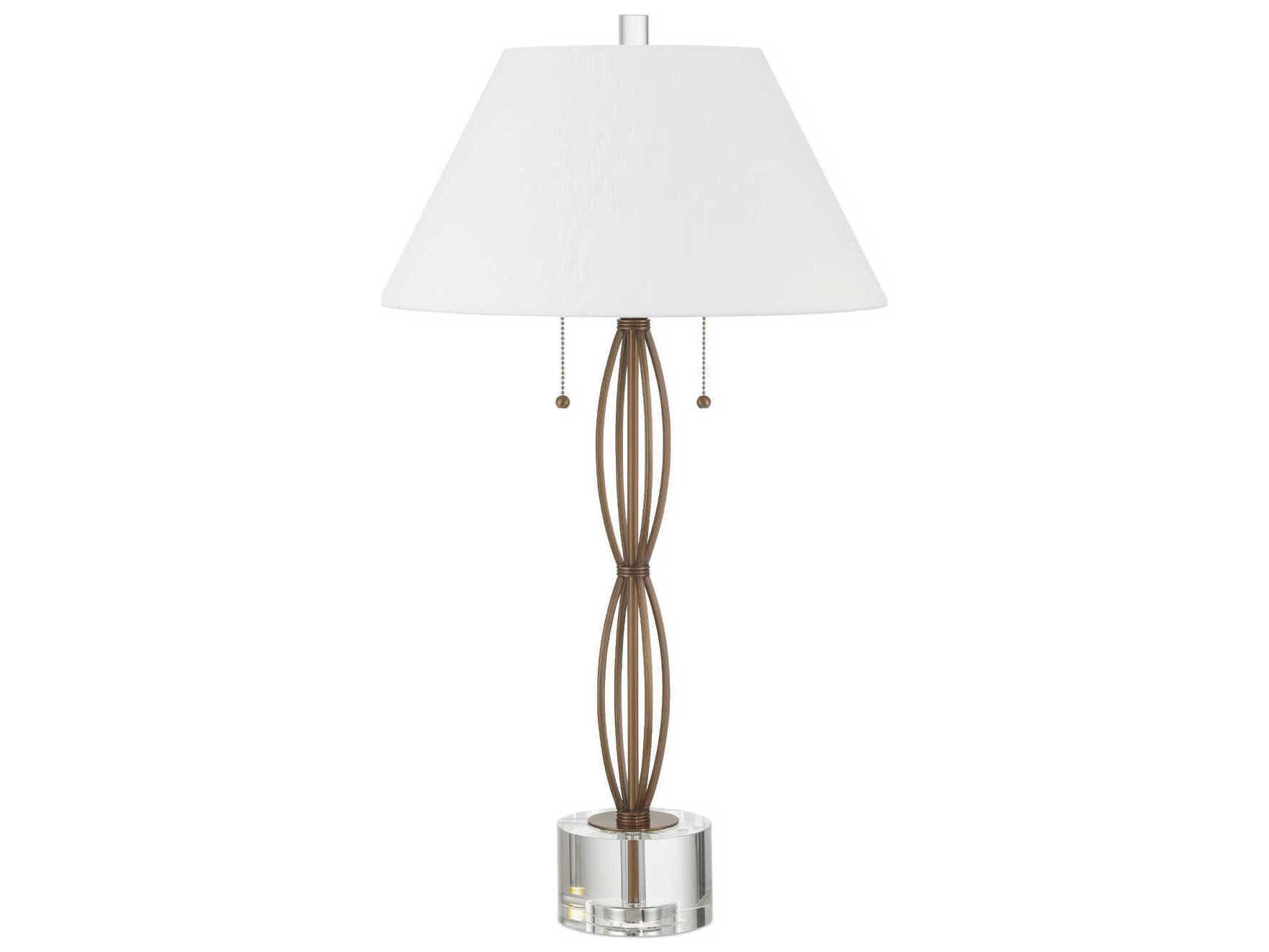 Currey & Company Mizner Antique Brass Buffet Lamp