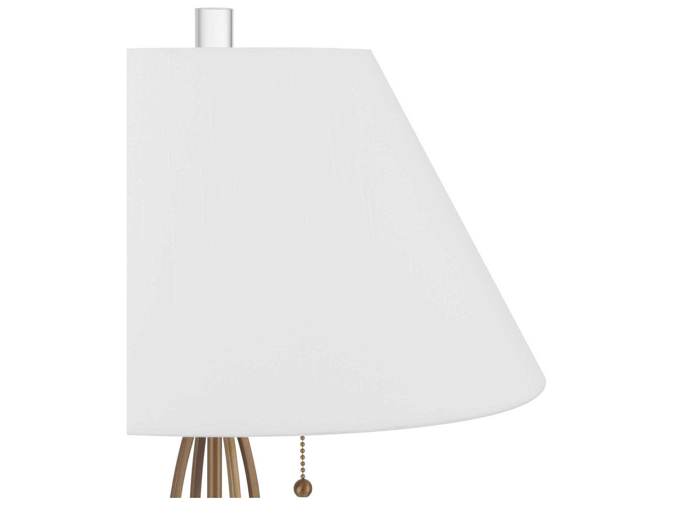 Currey & Company Mizner Antique Brass Buffet Lamp