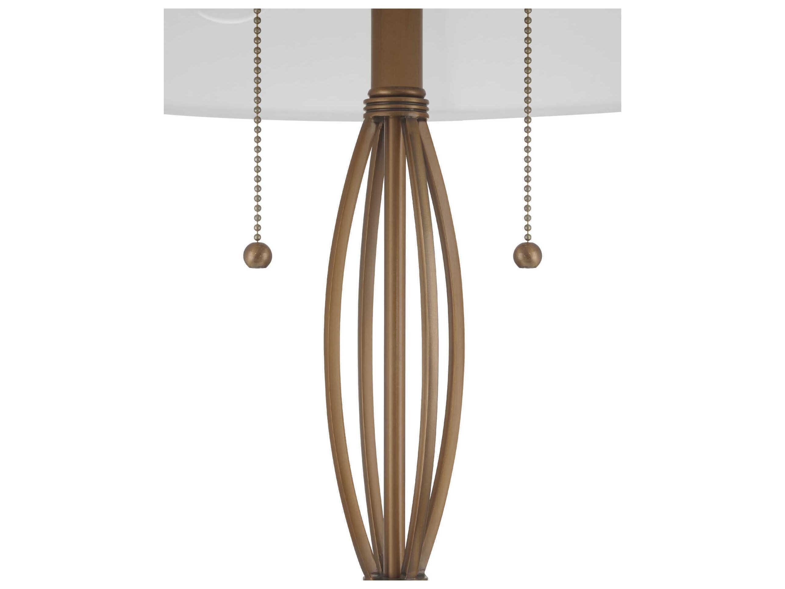 Currey & Company Mizner Antique Brass Buffet Lamp