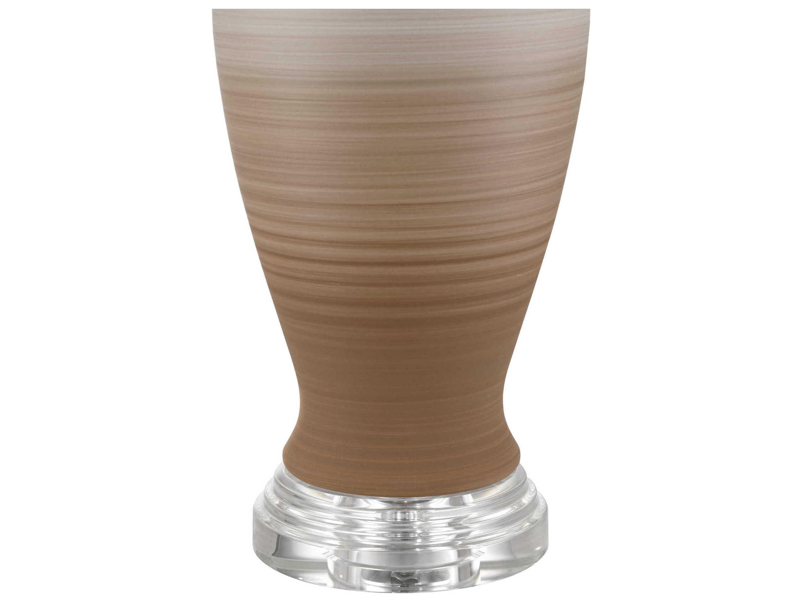 Currey & Company Happy 1-Light Brown Light Blue Buffet Lamp