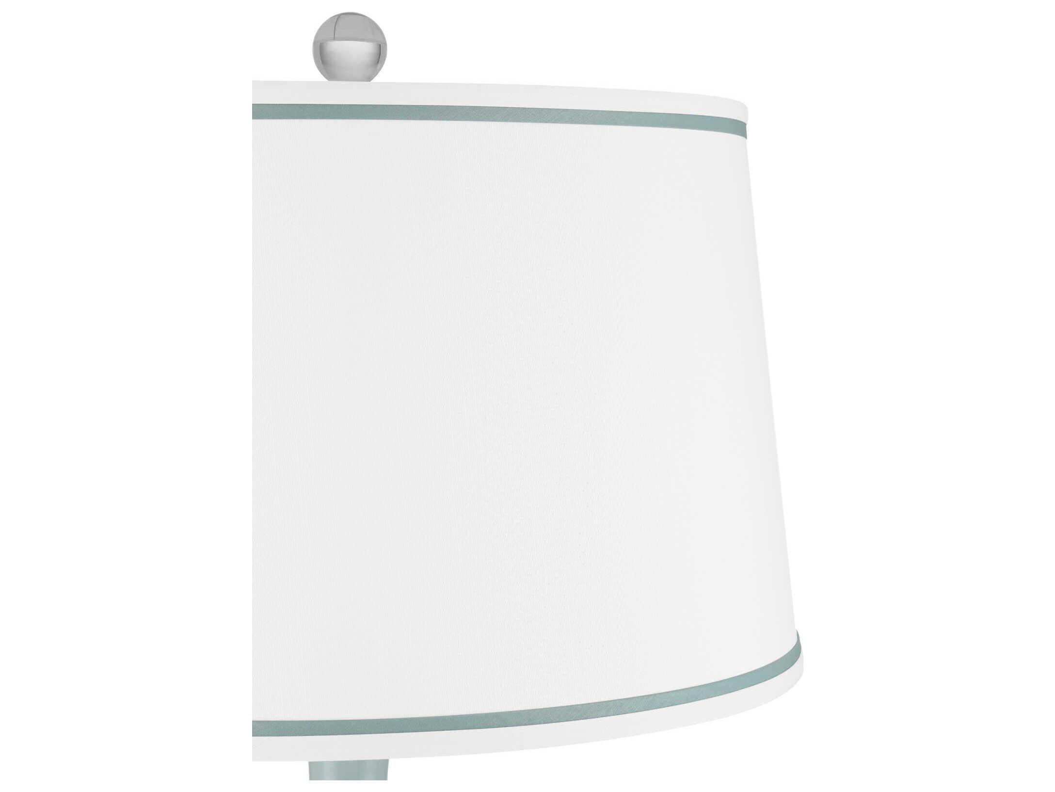 Currey & Company Ketty White Light Blue Buffet Lamp