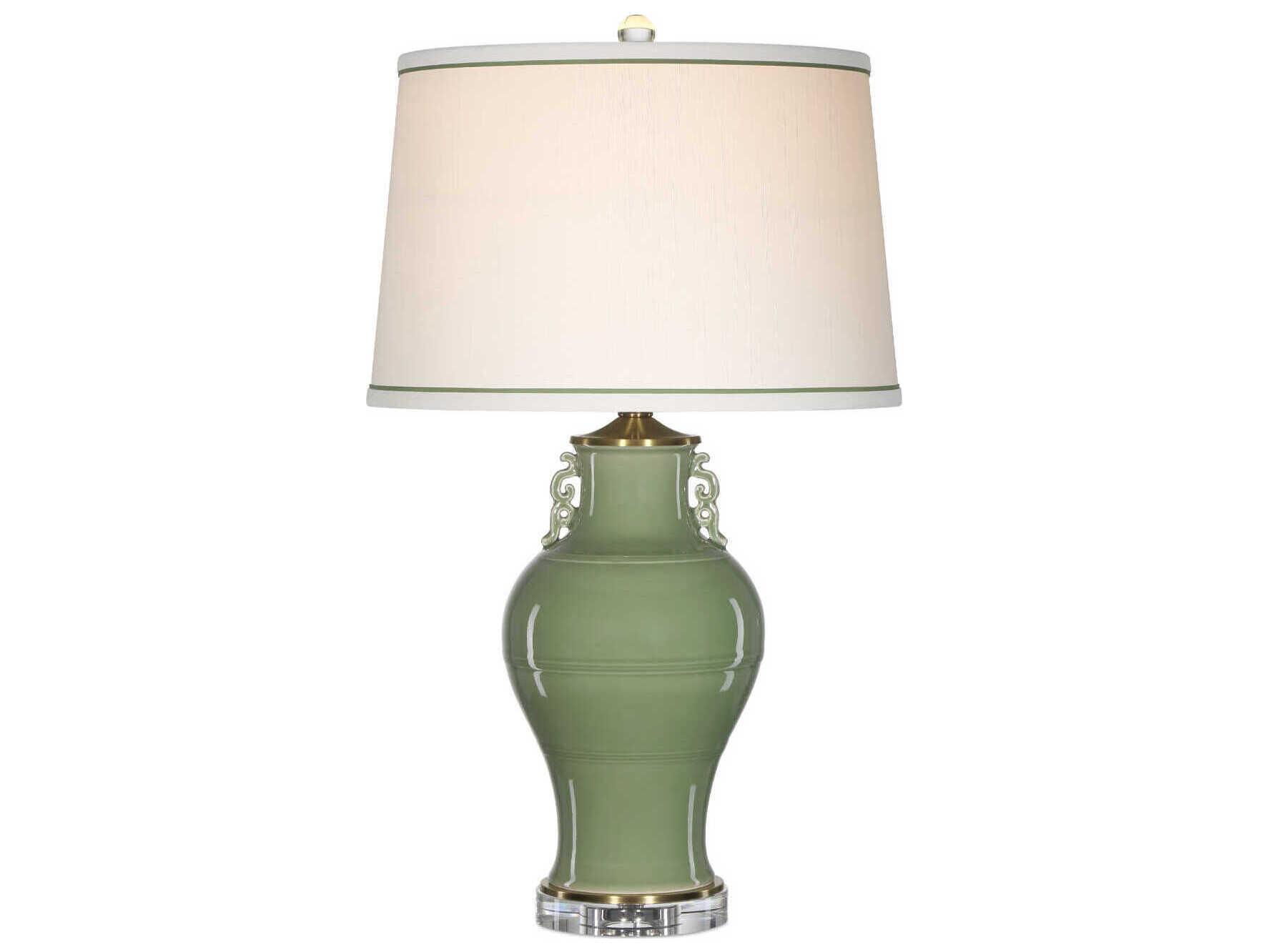 Currey & Company Londonderry Green Clear Buffet Lamp