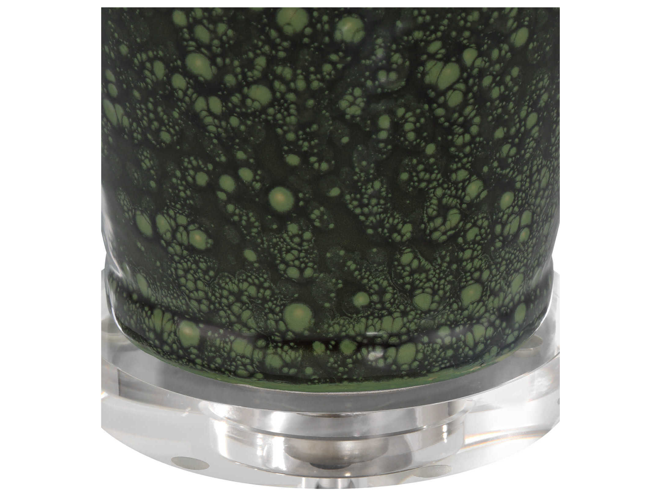 Currey & Company Junko Green Clear Black Buffet Lamp