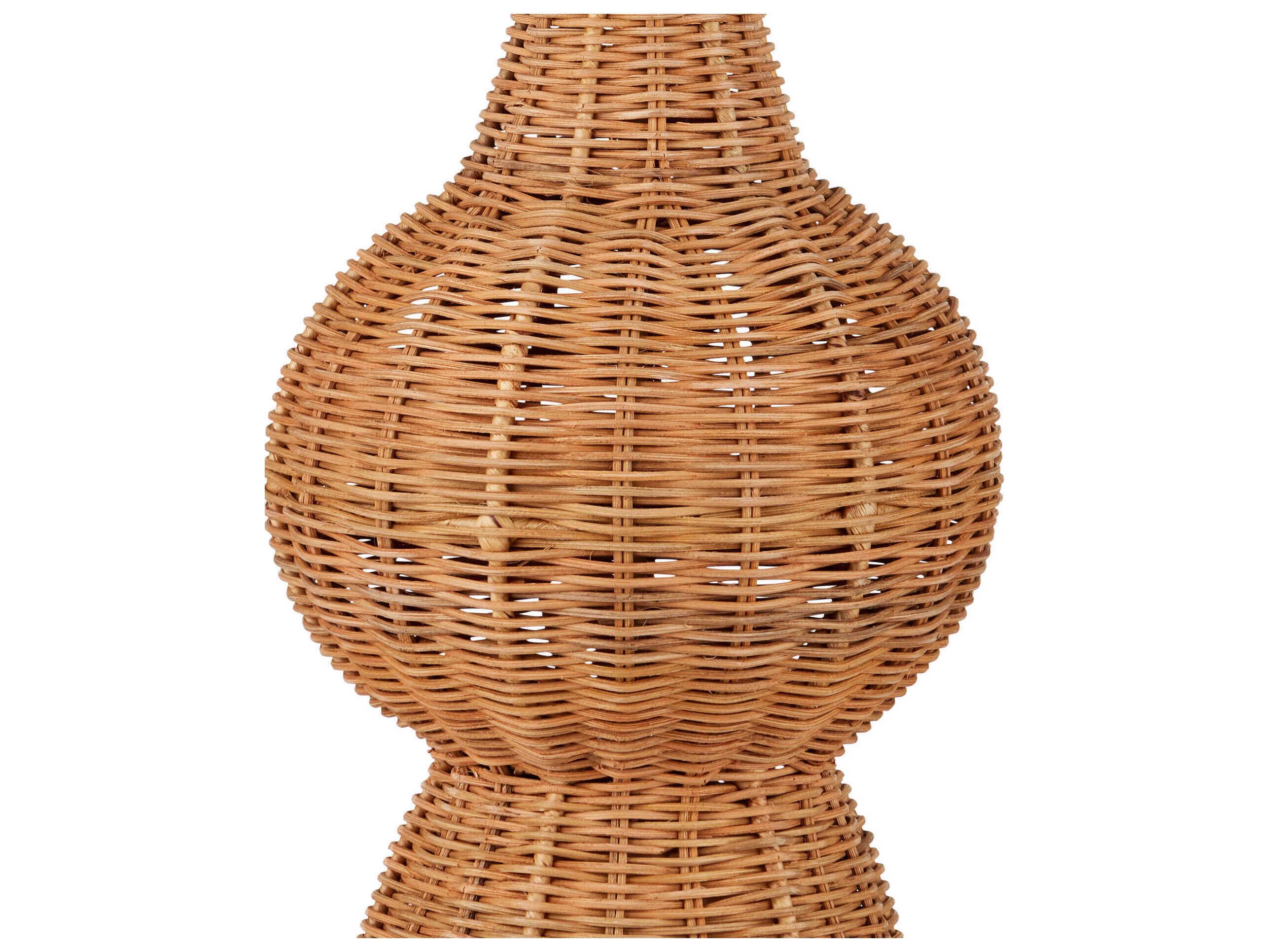 Currey & Company Nirvana Natural Rattan Brown Buffet Lamp