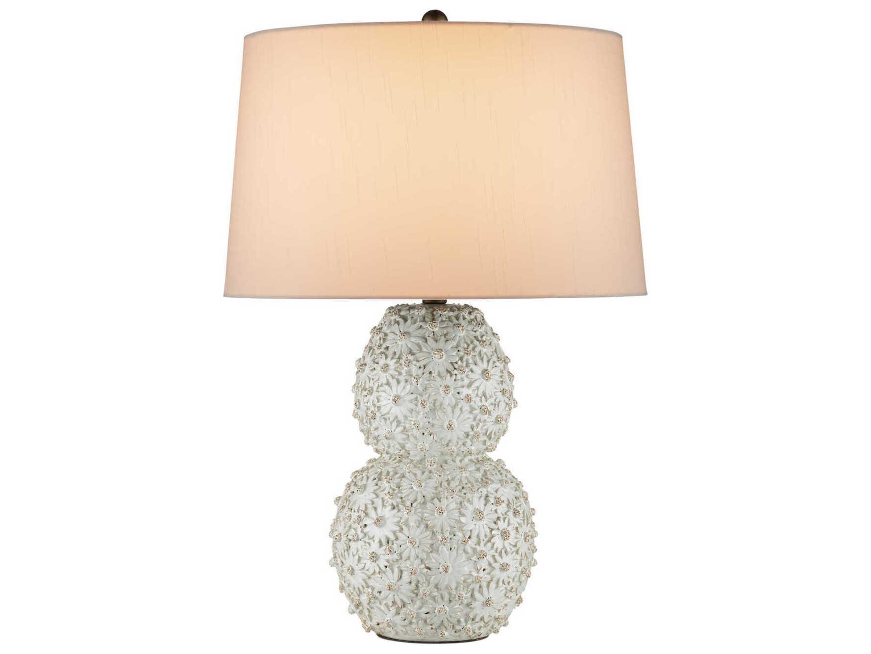 Currey & Company Jessamine White Buffet Lamp