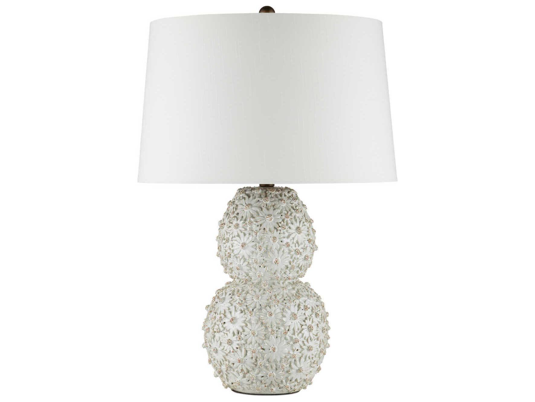 Currey & Company Jessamine White Buffet Lamp