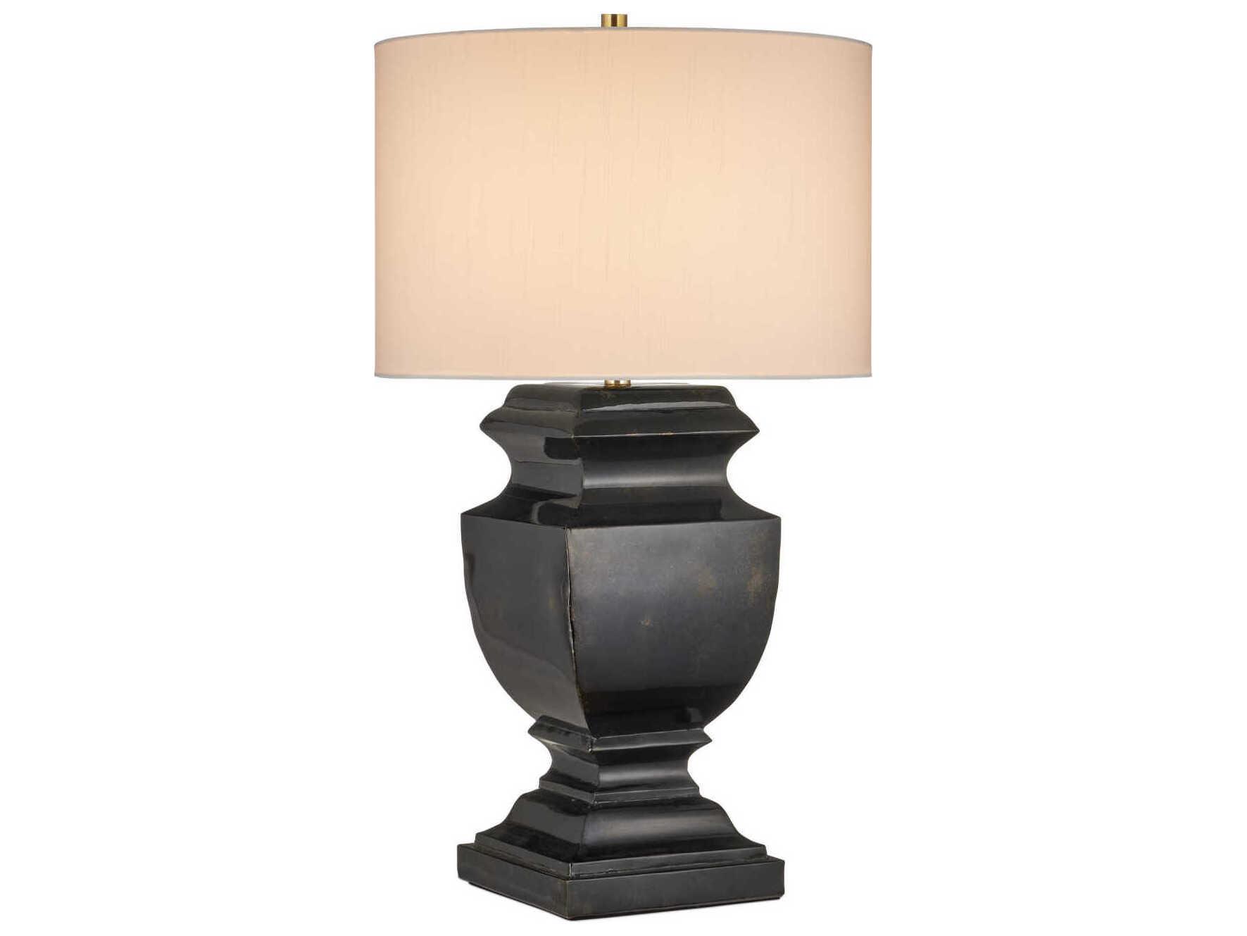 Currey & Company Balustrade Distressed Light Black Buffet Lamp