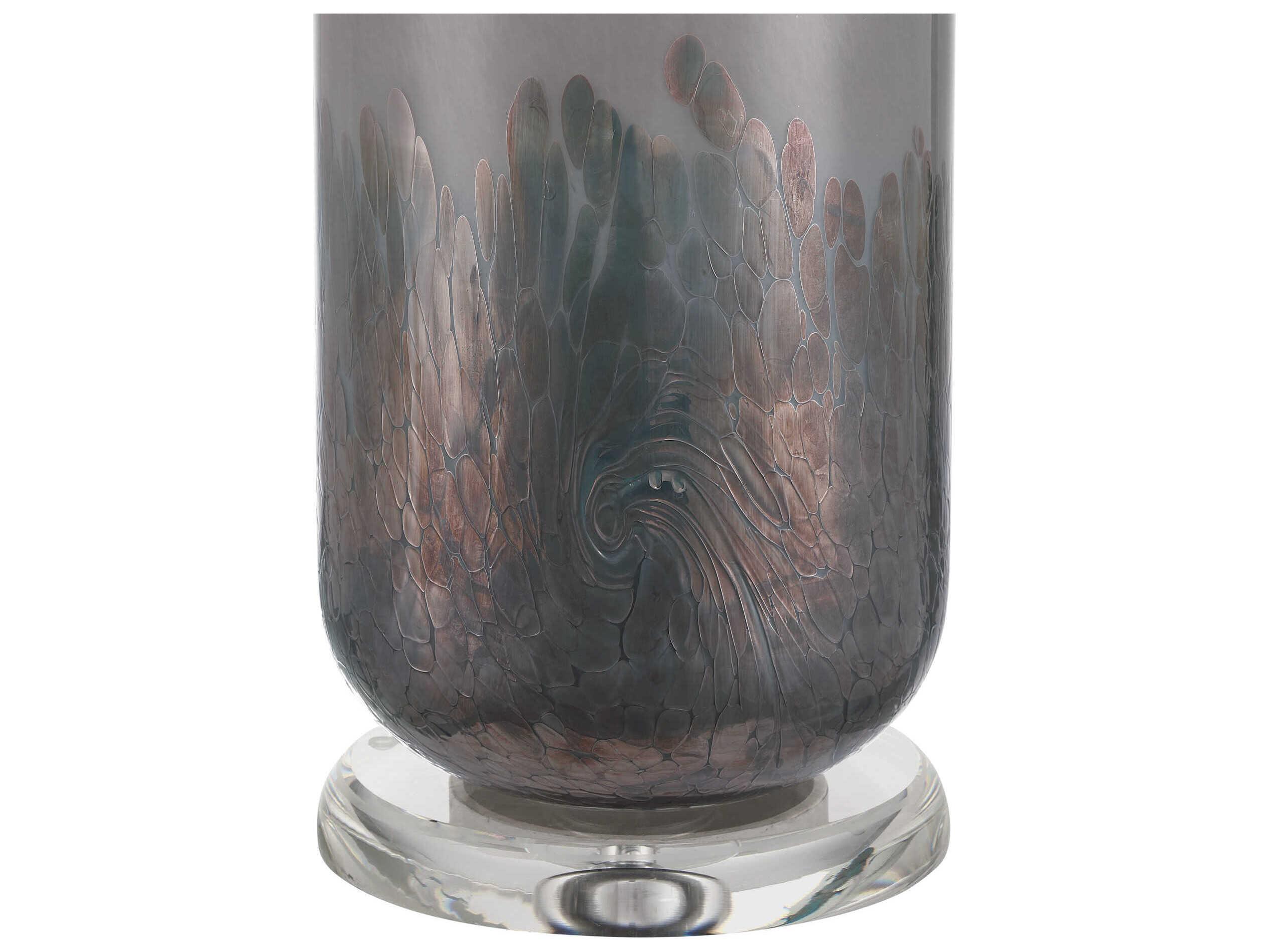 Currey & Company Lewes Gray Polished Nickel Buffet Lamp