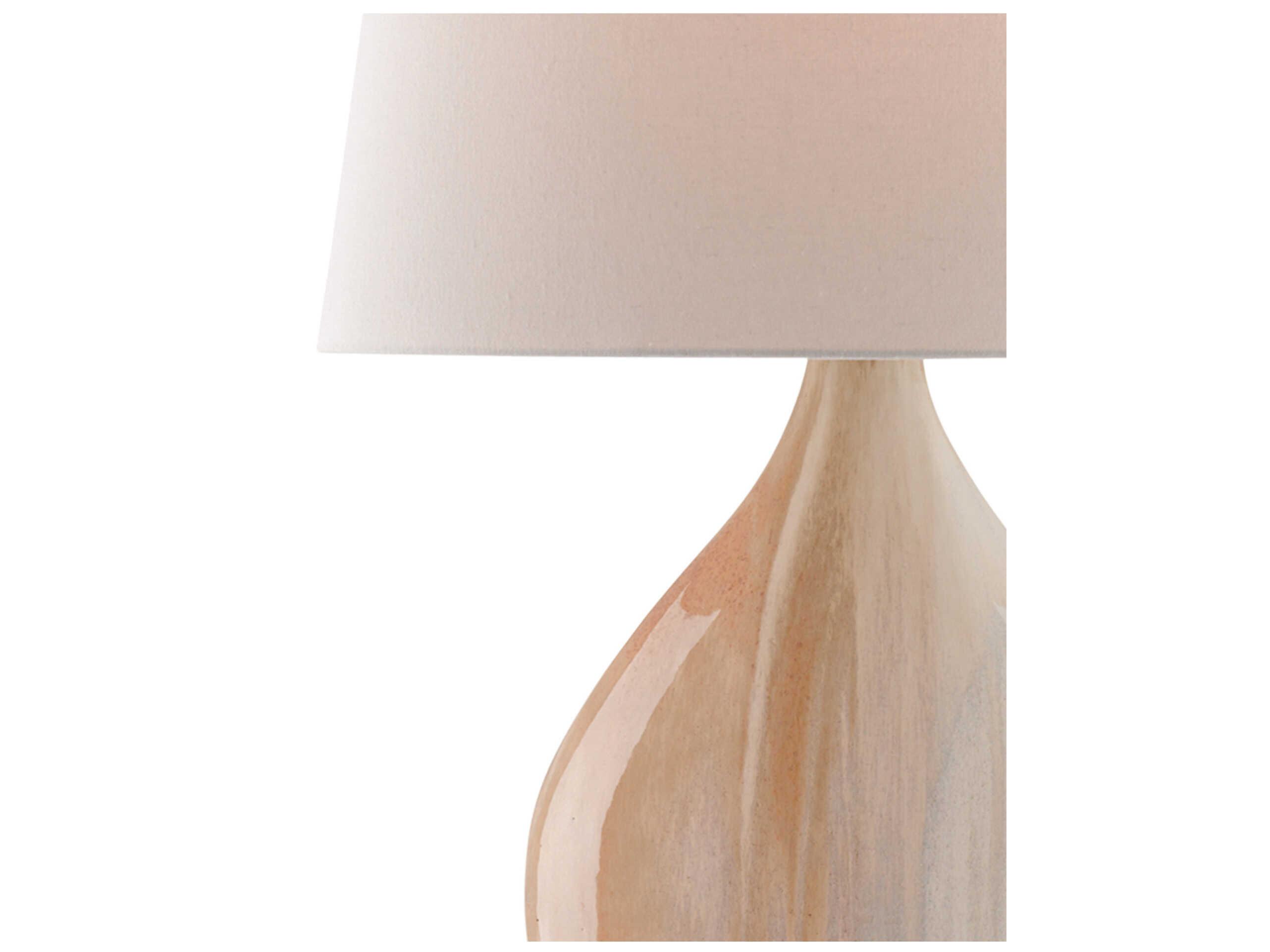 Currey & Company Opal Amber clear White Table Lamp