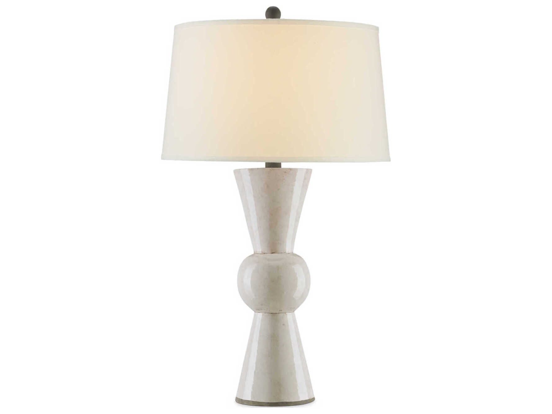 Currey & Company Upbeat Antique White Table Lamp