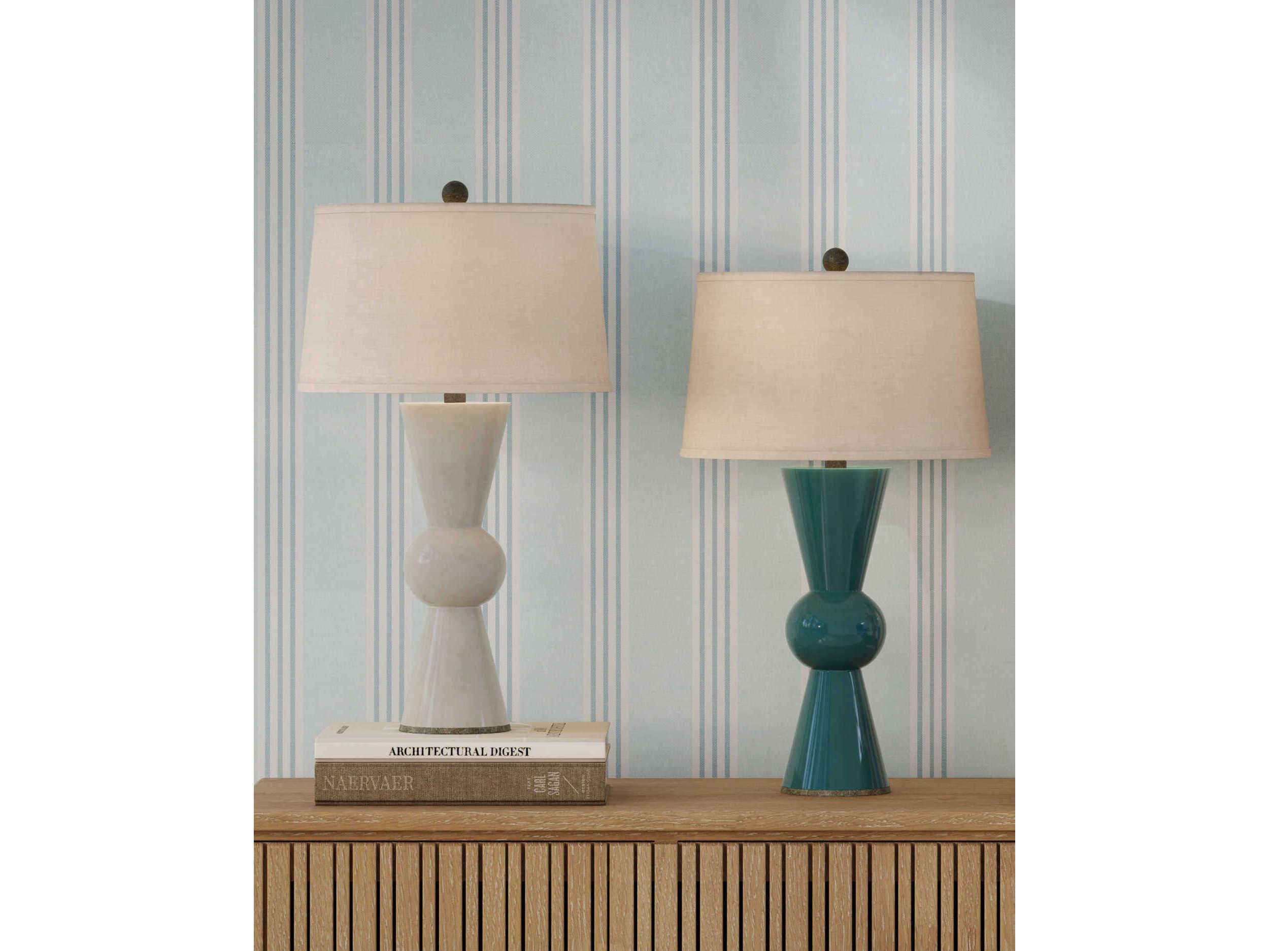 Currey & Company Upbeat Antique White Table Lamp