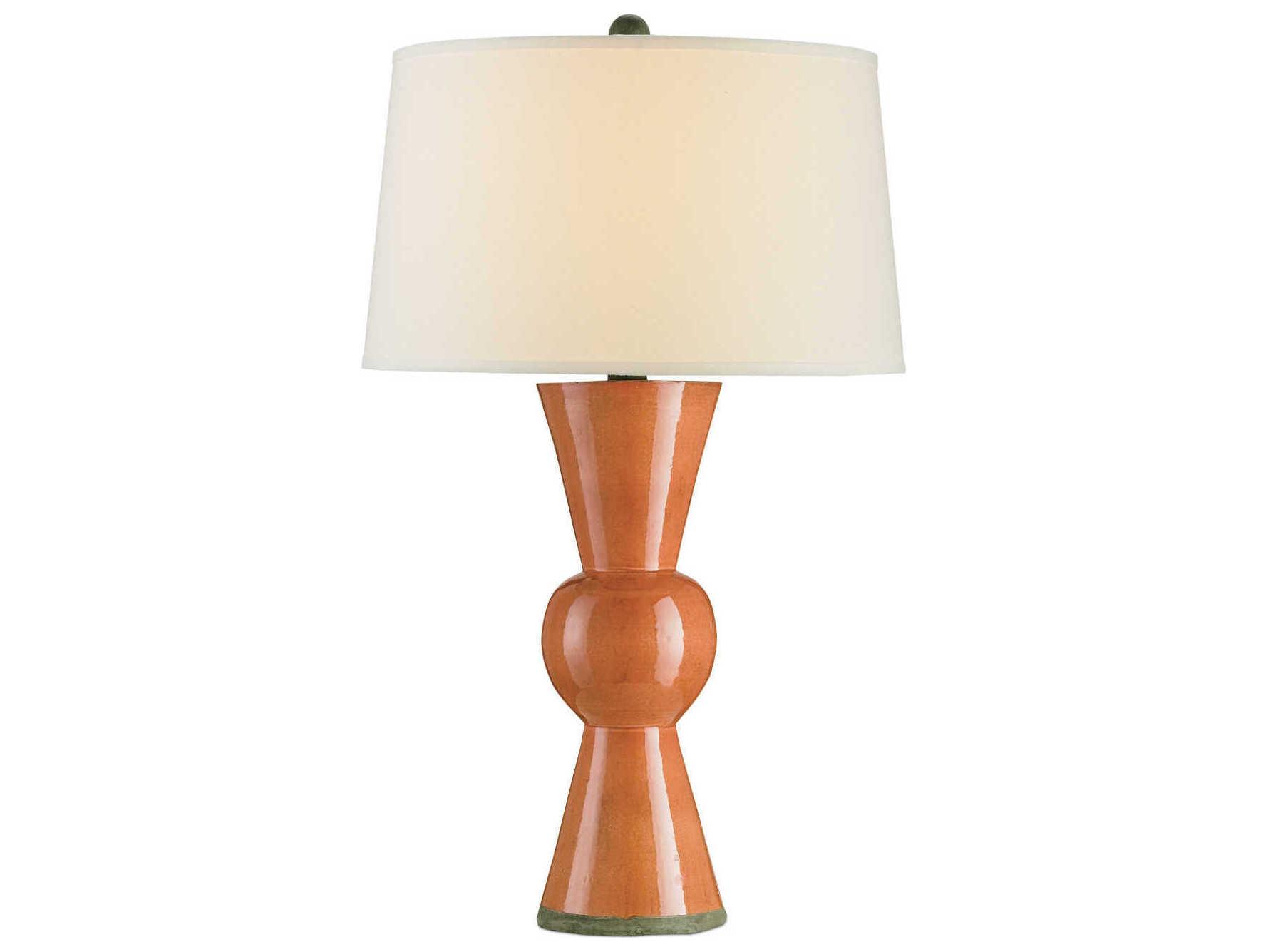 Currey & Company Upbeat Orange Table Lamp