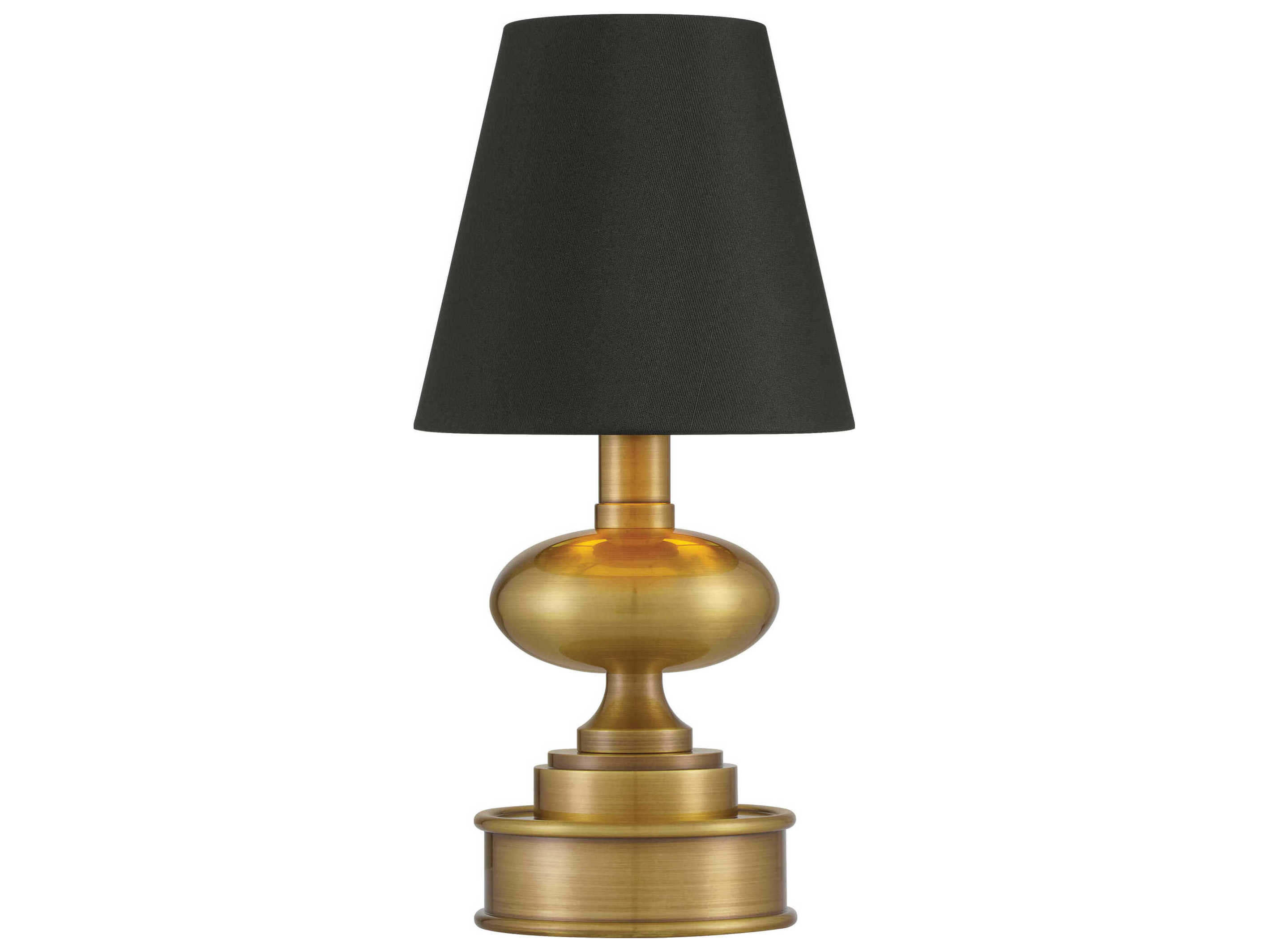 Currey & Company Galavant Brass Black Shantung Table Lamp
