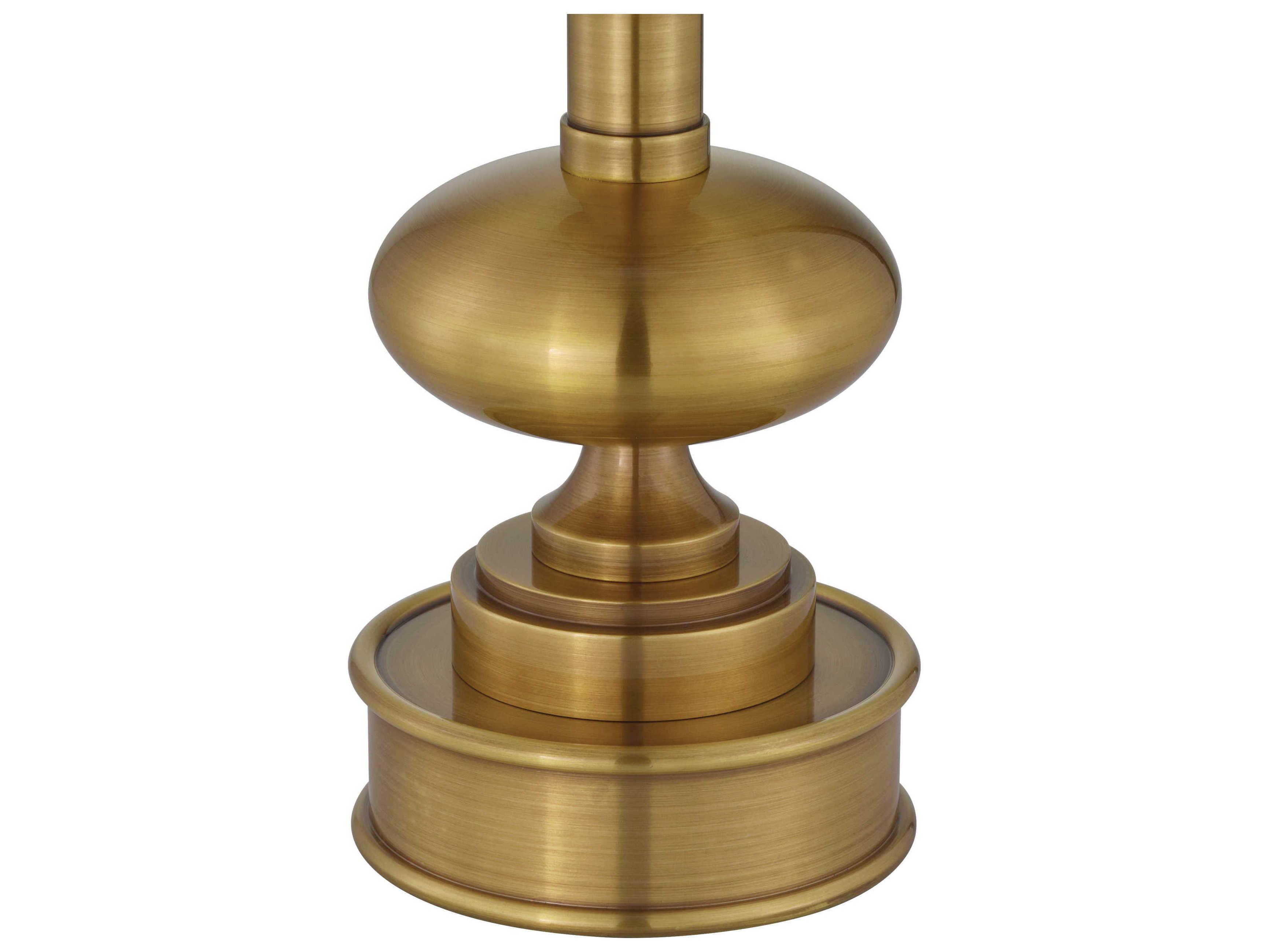 Currey & Company Galavant Brass Black Shantung Table Lamp