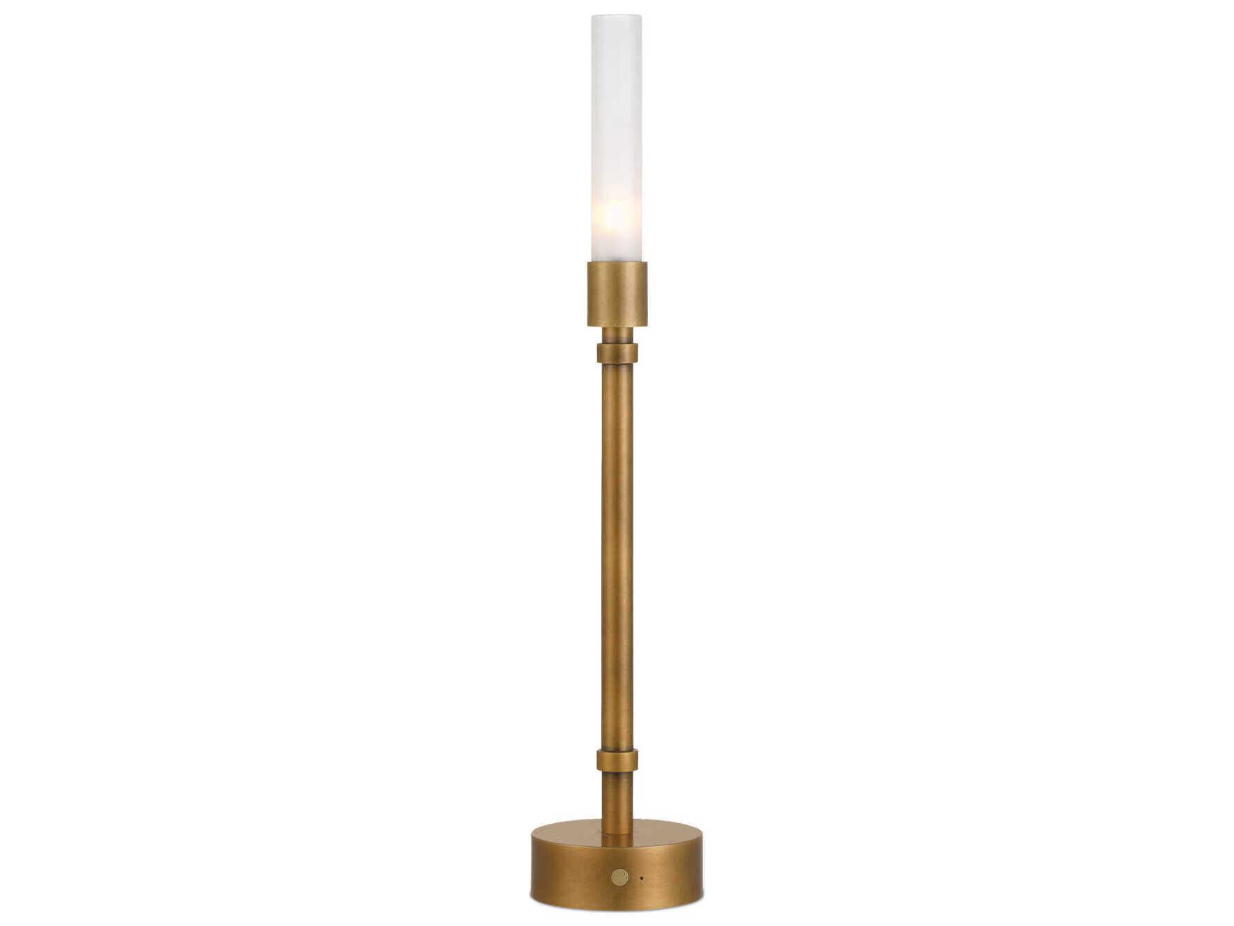 Currey & Company Paseo 1-Light Polished Antique Brass Table Lamp