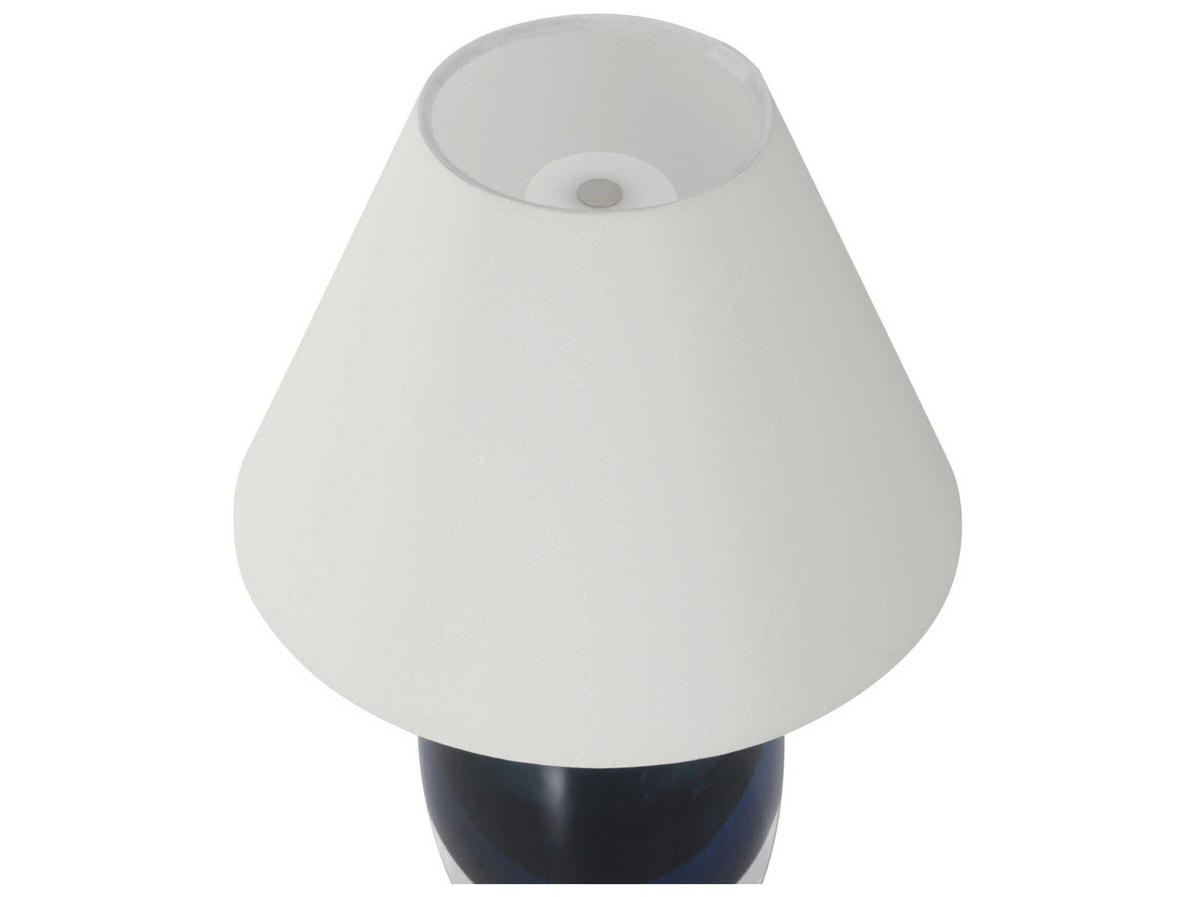 Currey & Company Danza Blue Clear Polished Nickel Table Lamp