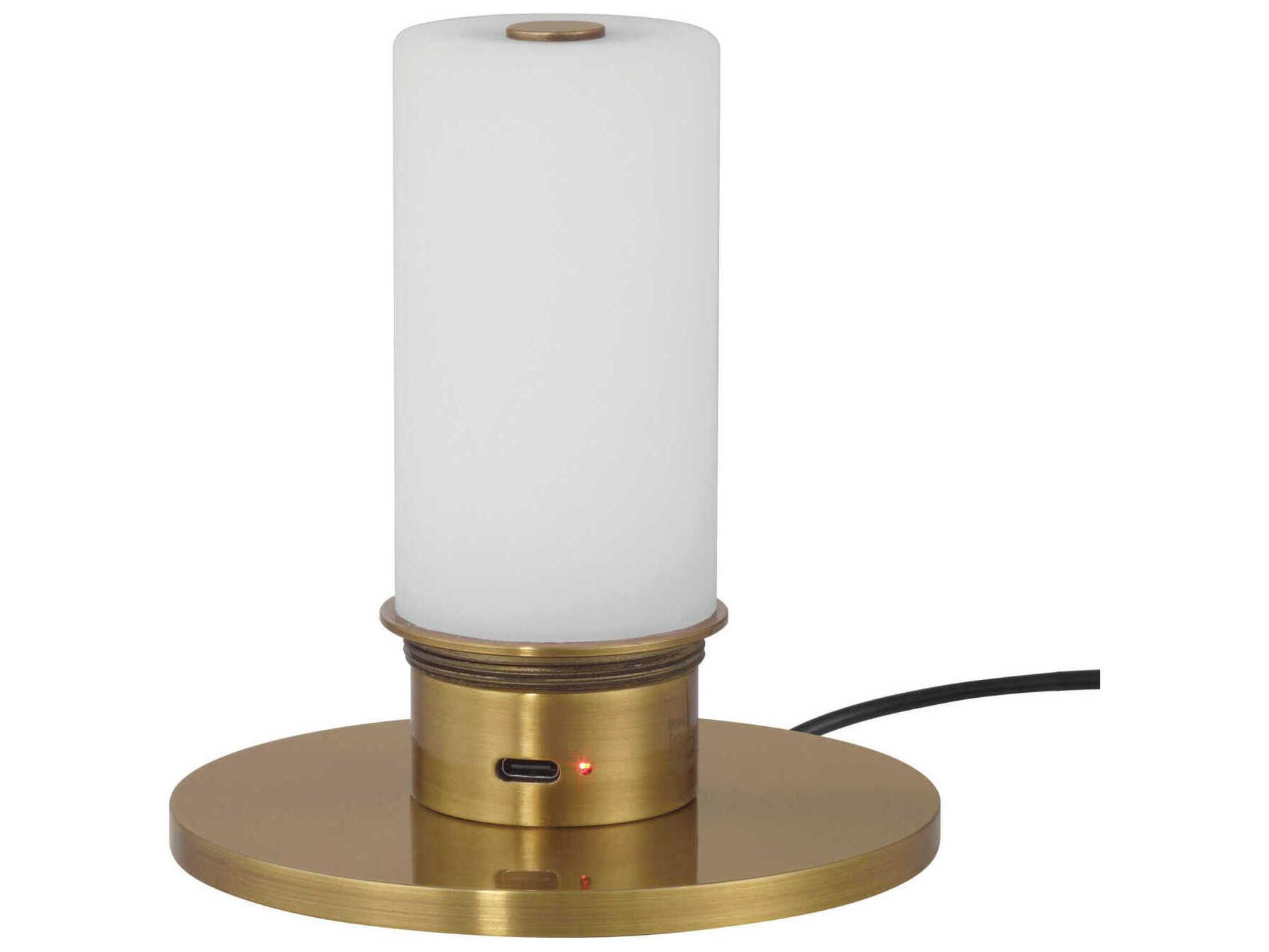 Currey & Company Meandro White Antique Brass Table Lamp