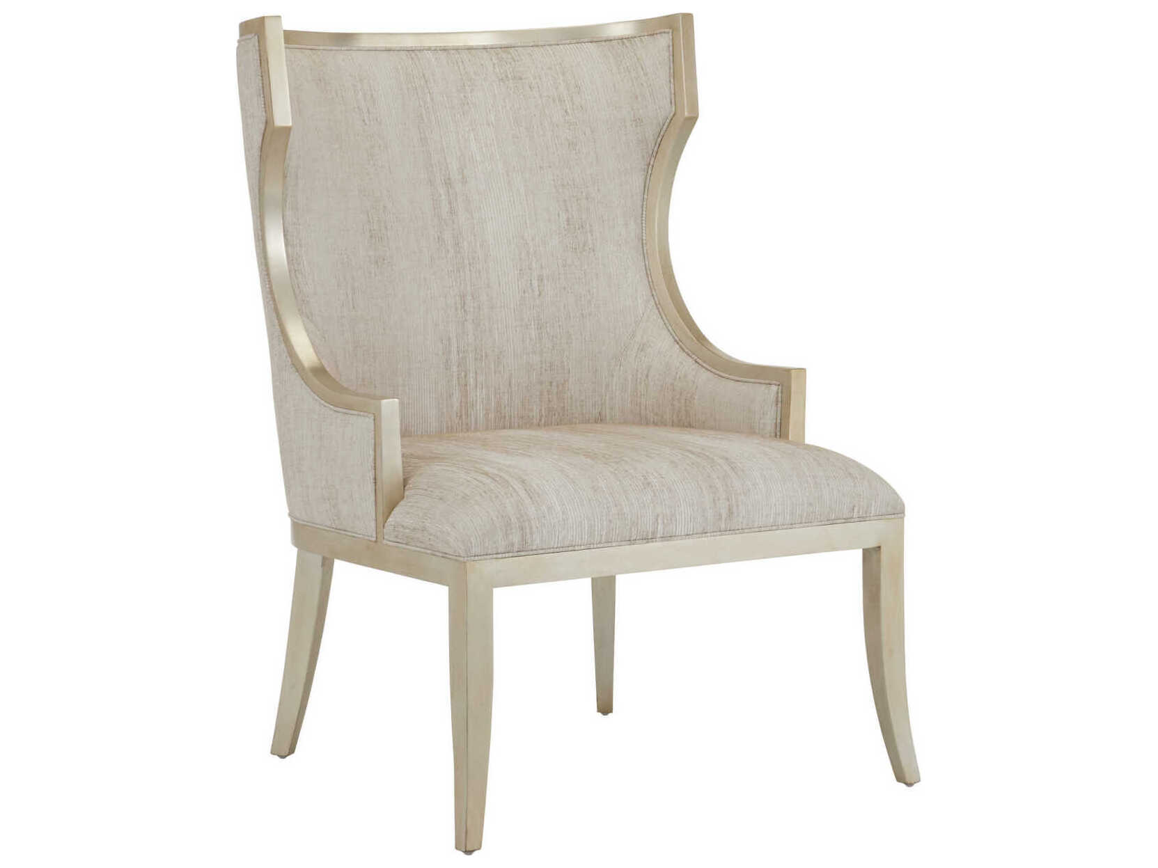 Currey & Company Garson Silver Fabric Accent Chair