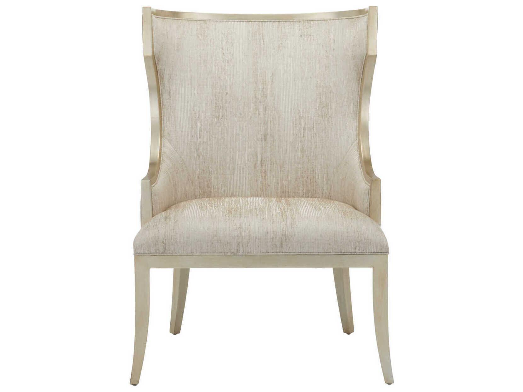 Currey & Company Garson Silver Fabric Accent Chair