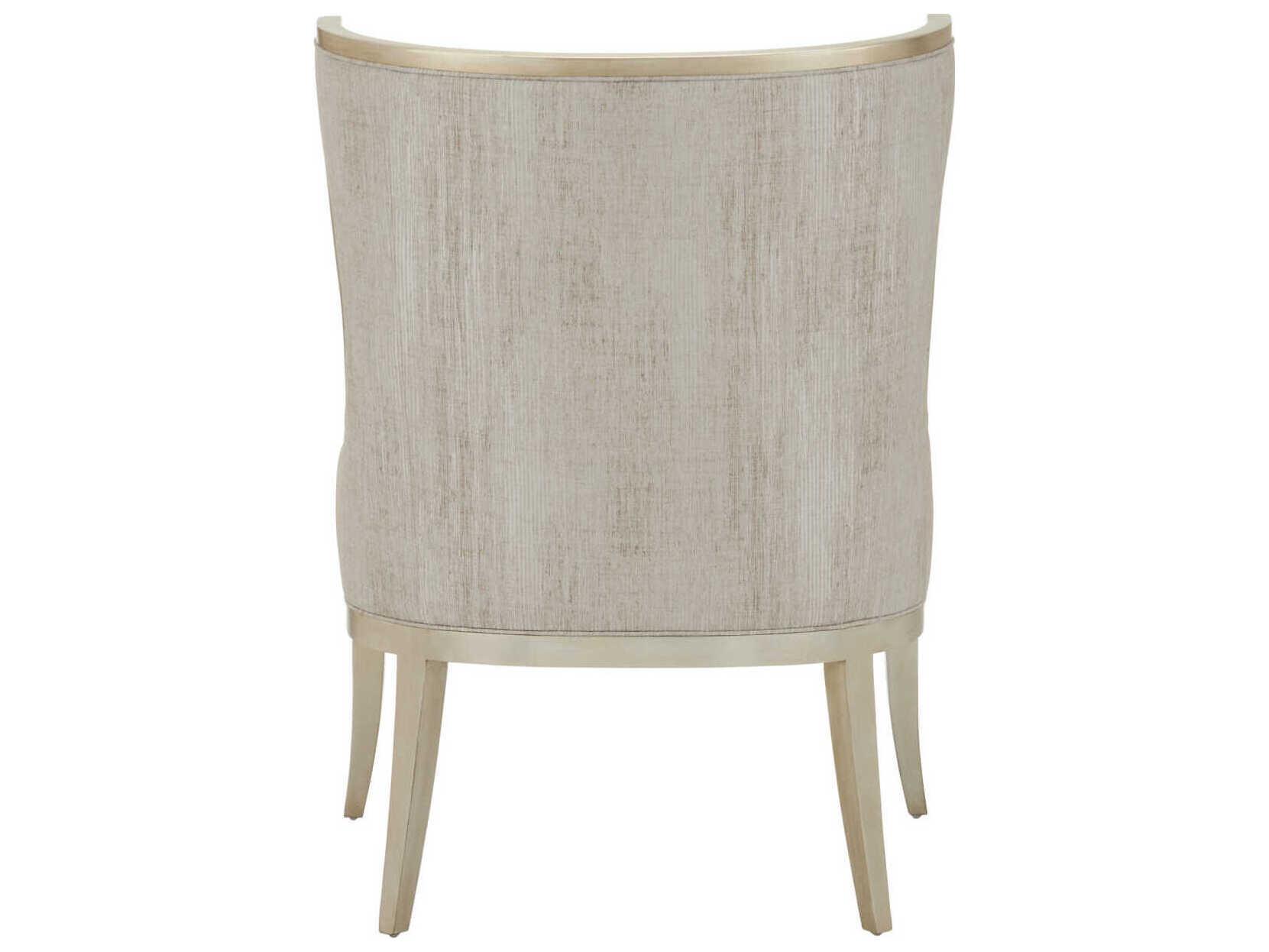 Currey & Company Garson Silver Fabric Accent Chair