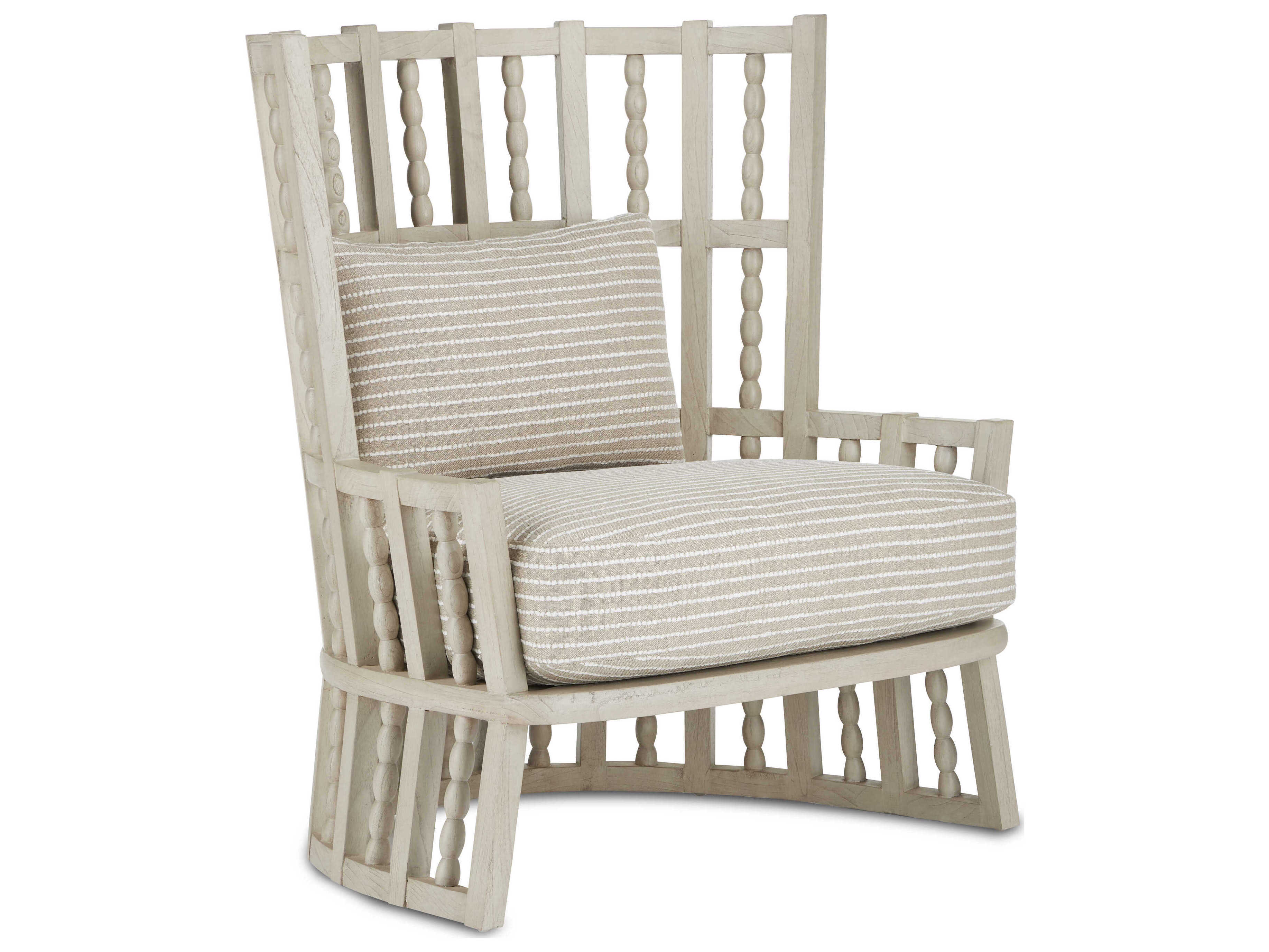 Luxecor Vistas Beige Fabric Accent Chair