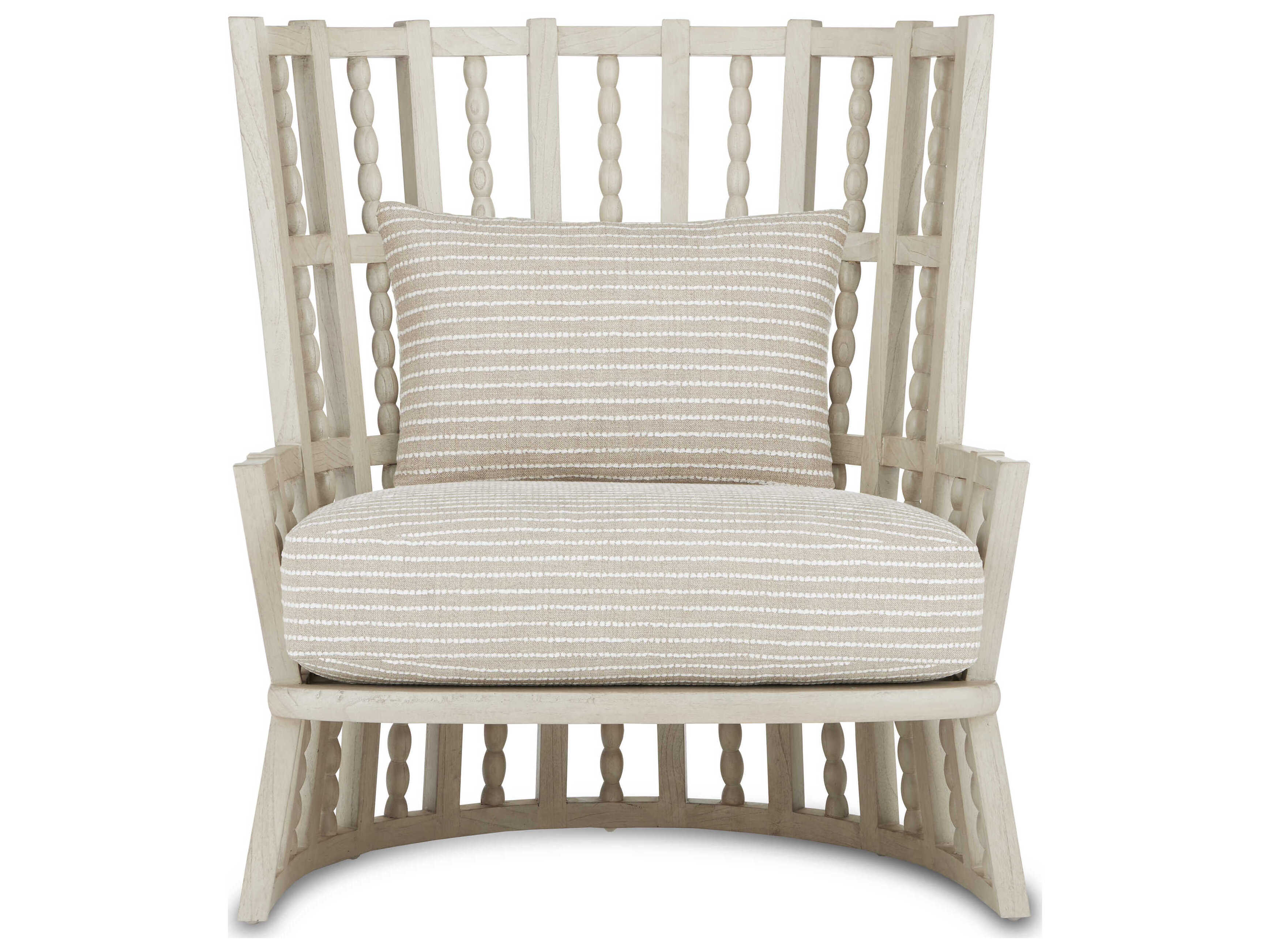 Luxecor Vistas Beige Fabric Accent Chair