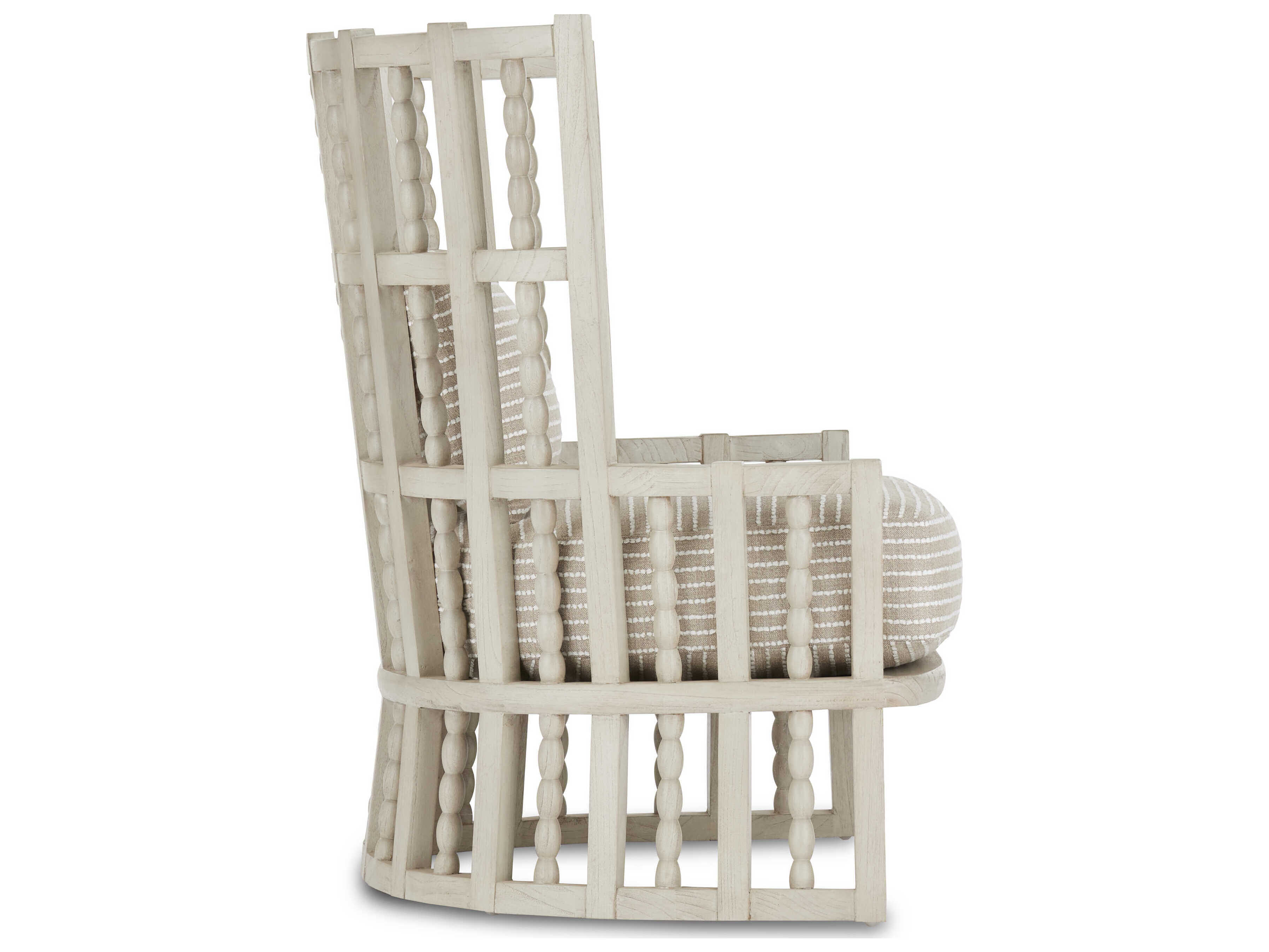 Luxecor Vistas Beige Fabric Accent Chair