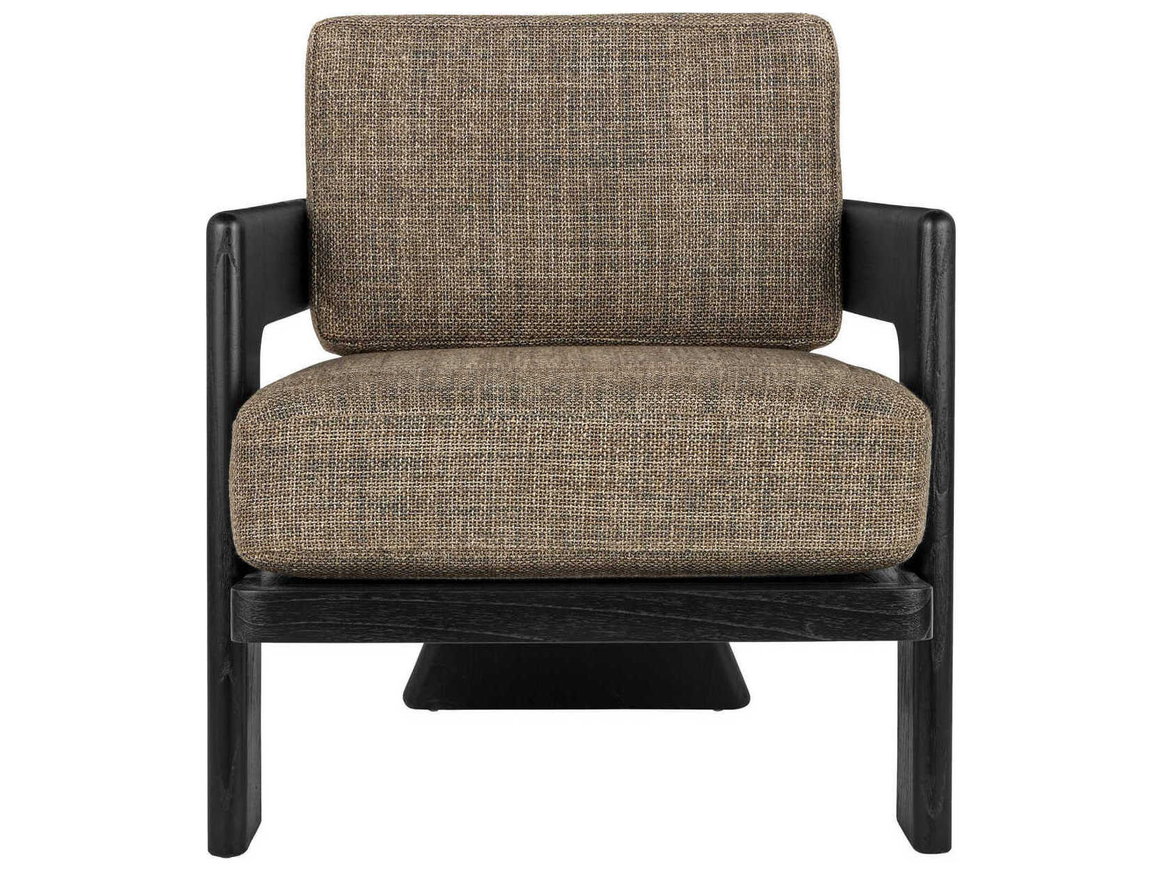 Currey & Company Theo Brown Fabric Accent Chair
