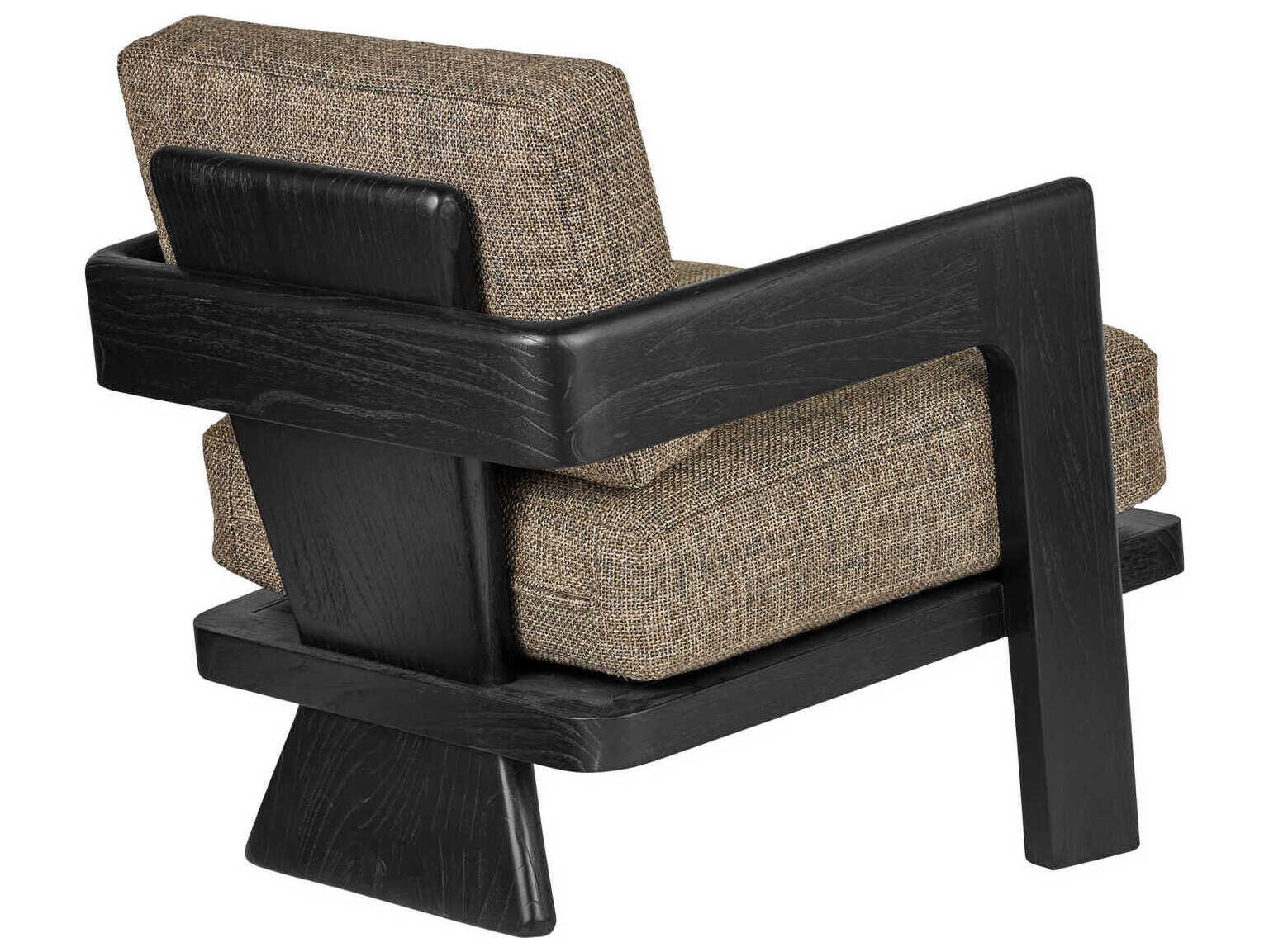 Currey & Company Theo Brown Fabric Accent Chair