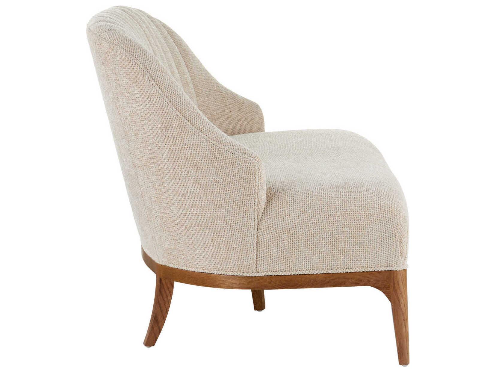 Currey & Company Inga Morel Brown White Upholstered Loveseat