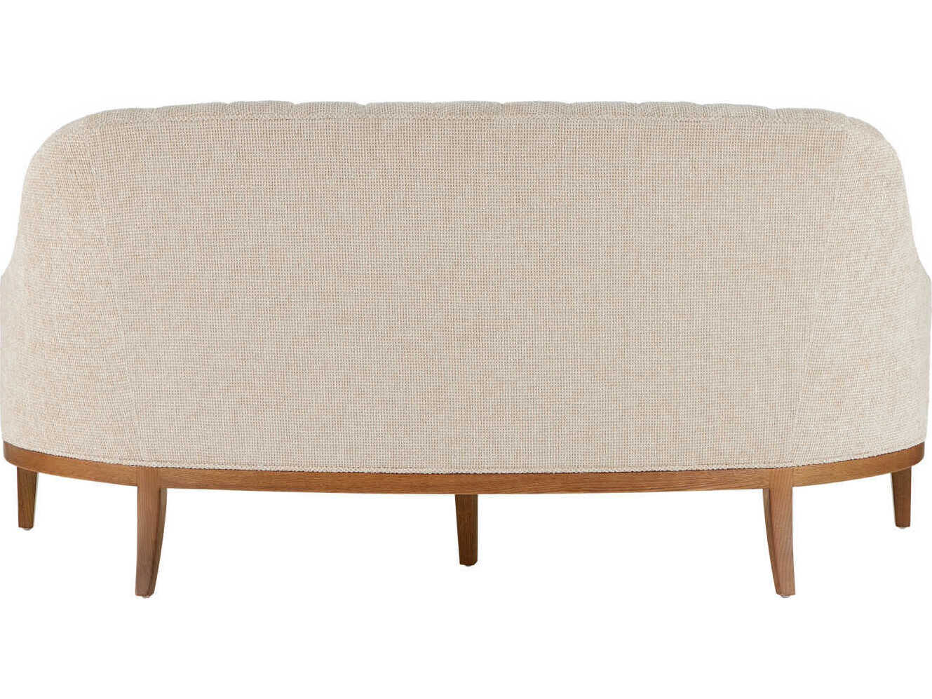 Currey & Company Inga Morel Brown White Upholstered Loveseat